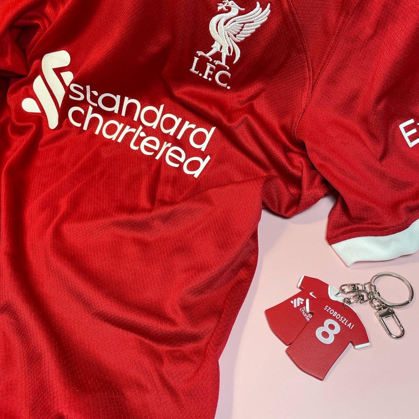 Nike Liverpool FC 2023/24 Dri-Fit Stadium Home Jersey Gym Red (Non Marking Ver.) 착용 스타일 - 1