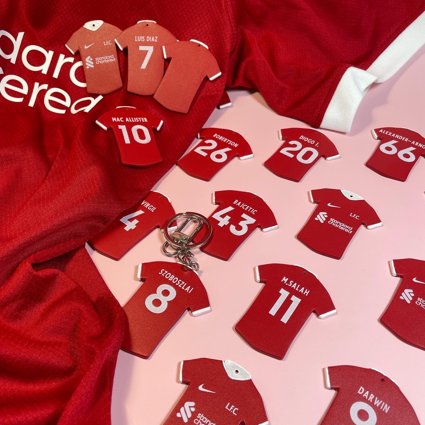 Nike Liverpool FC 2023/24 Dri-Fit Stadium Home Jersey Gym Red (Non Marking Ver.) 착용 스타일 - 2