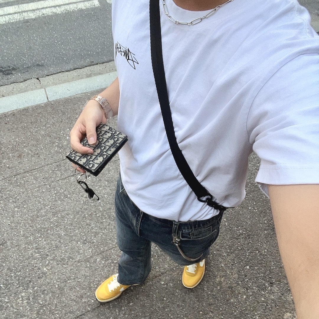 Nike x Tom Sachs General Purpose Shoe Archive, Stussy Tribe Stack T-Shirt White 착용 스타일 - 1