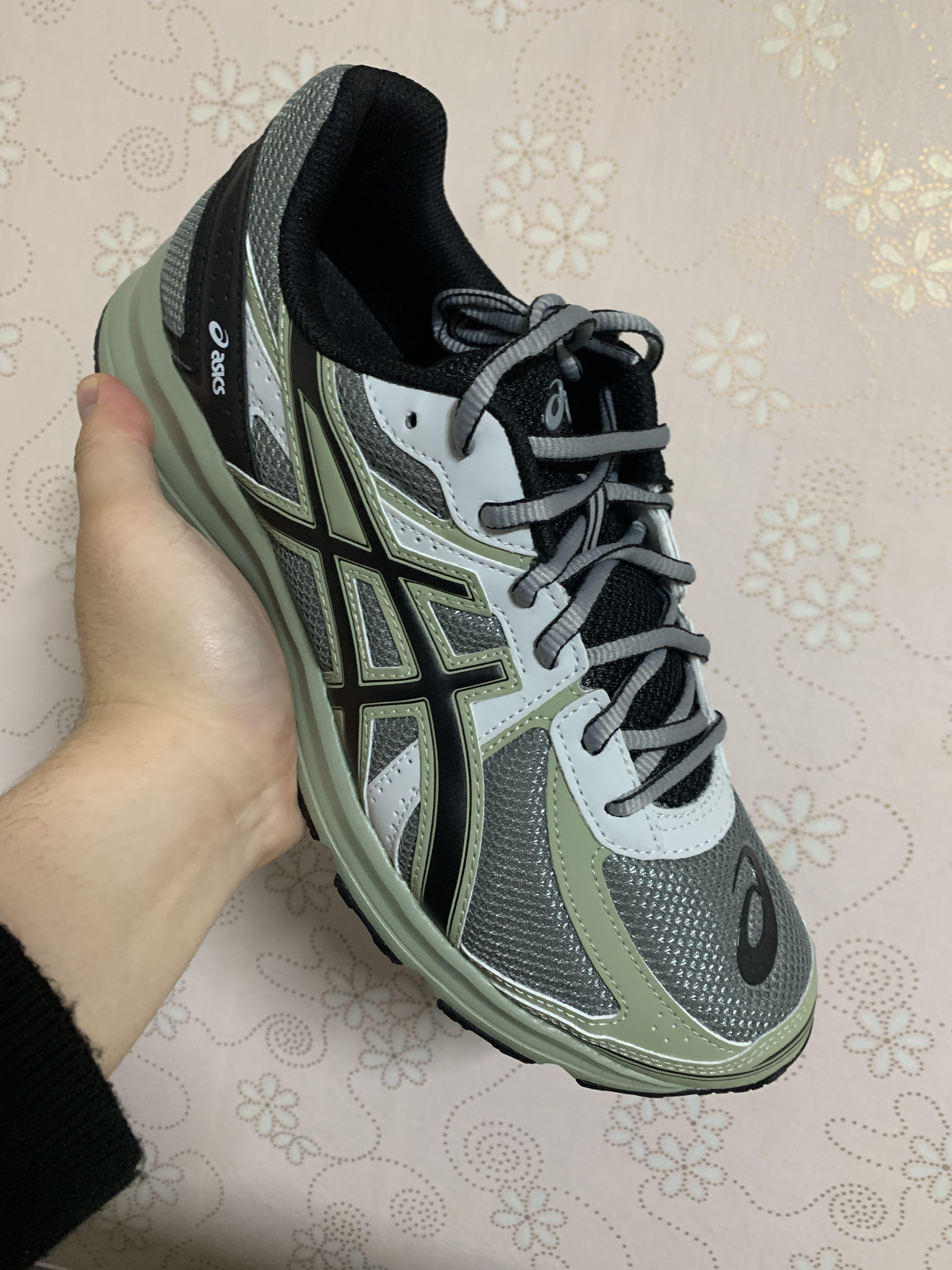 Asics Jog 100 S Sheet Rock - 2E Wide 착용 스타일