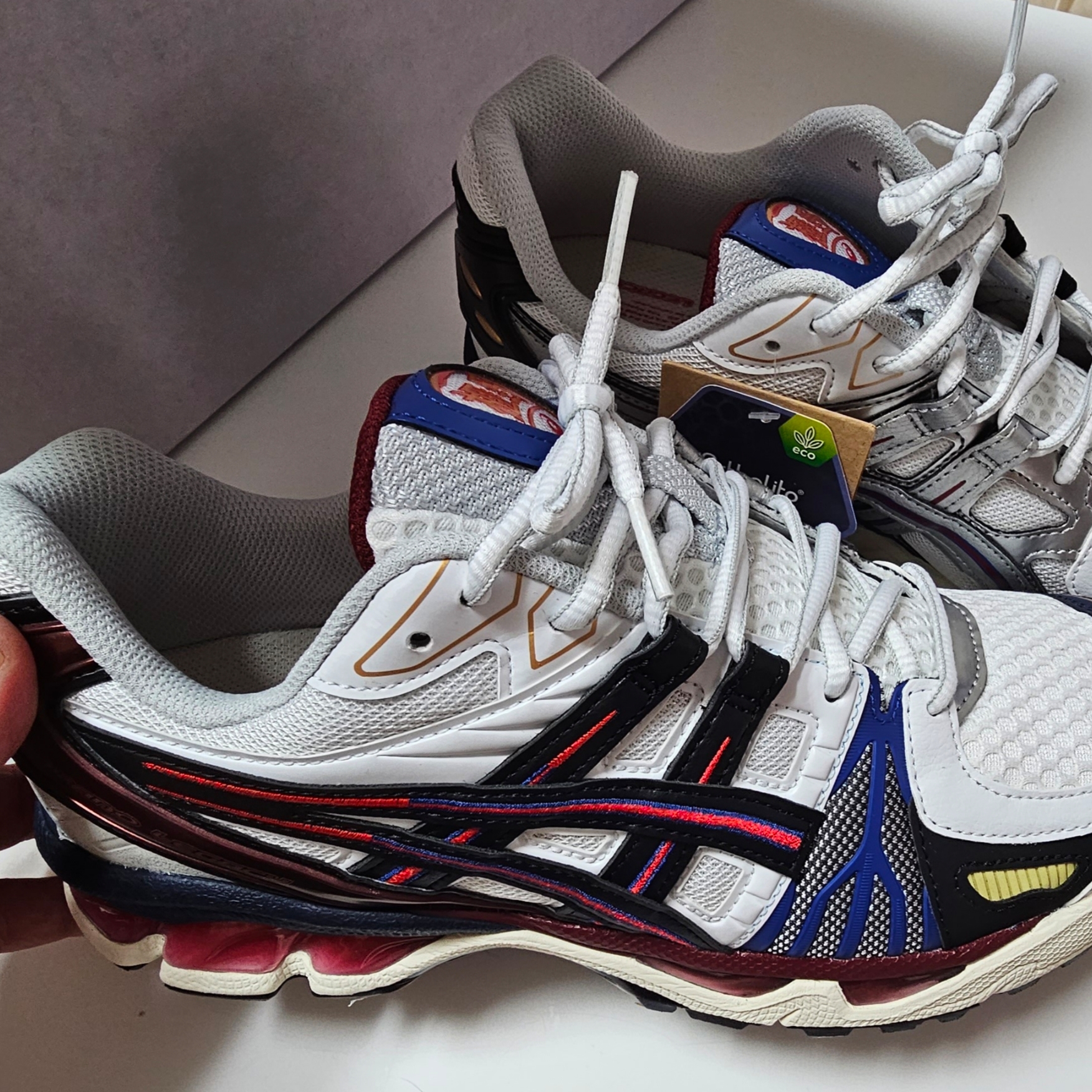 Asics Gel-Kayano Legacy White Black 착용 스타일