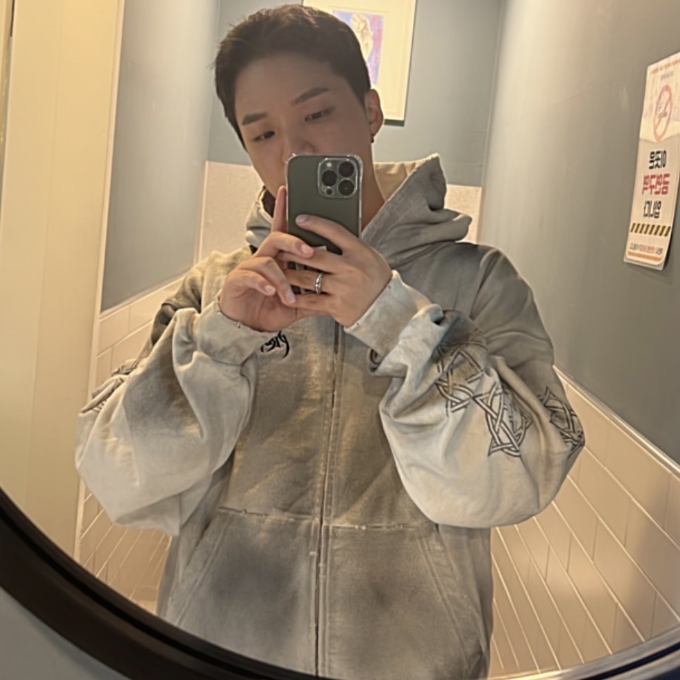 Project G/R Furious Logo Applique Zip Hoodie Grey - 10 Corso Como Exclusive 착용 스타일