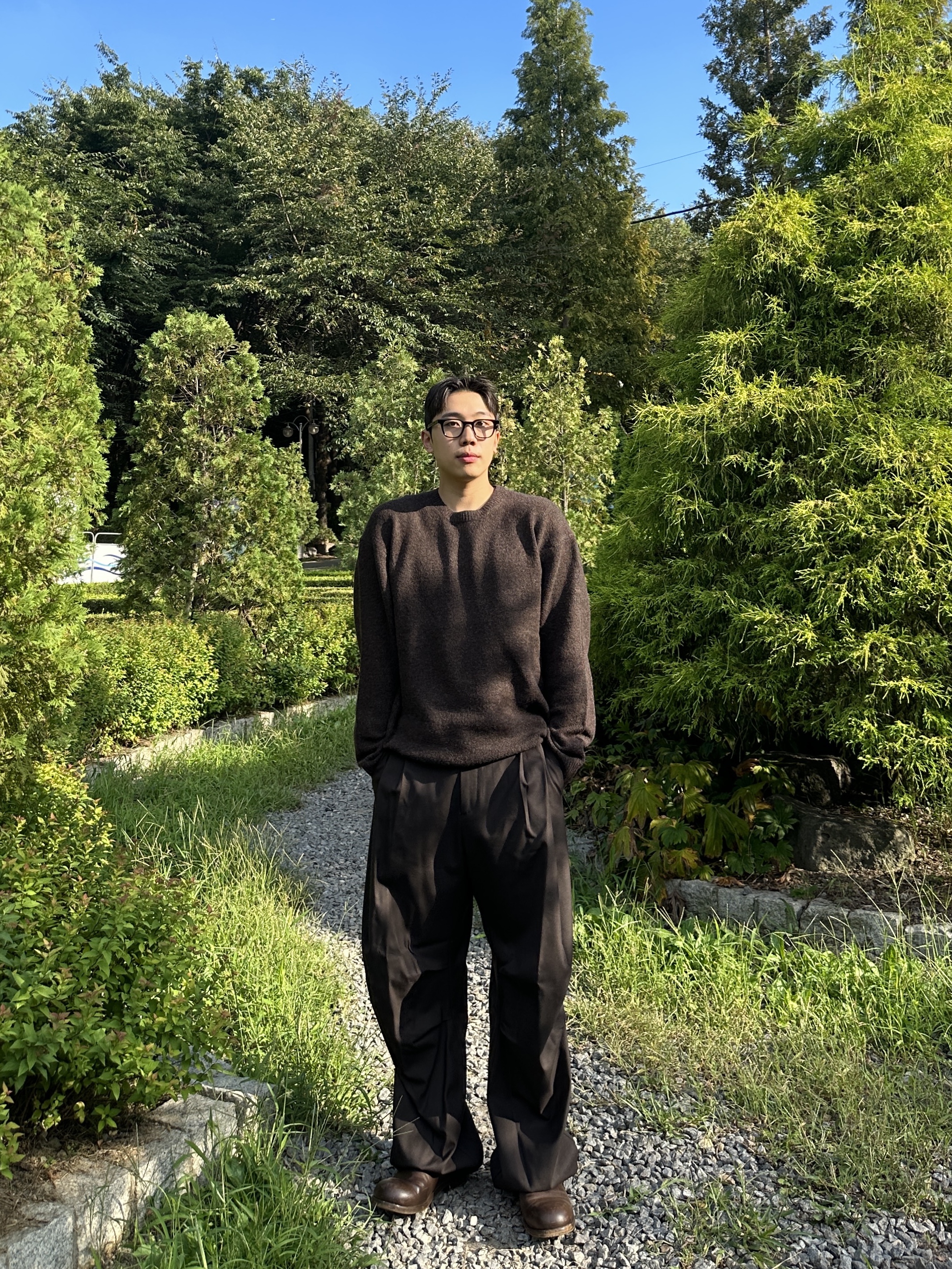 Gentle Monster x Maison Margiela MM010 Clear Black 착용 스타일