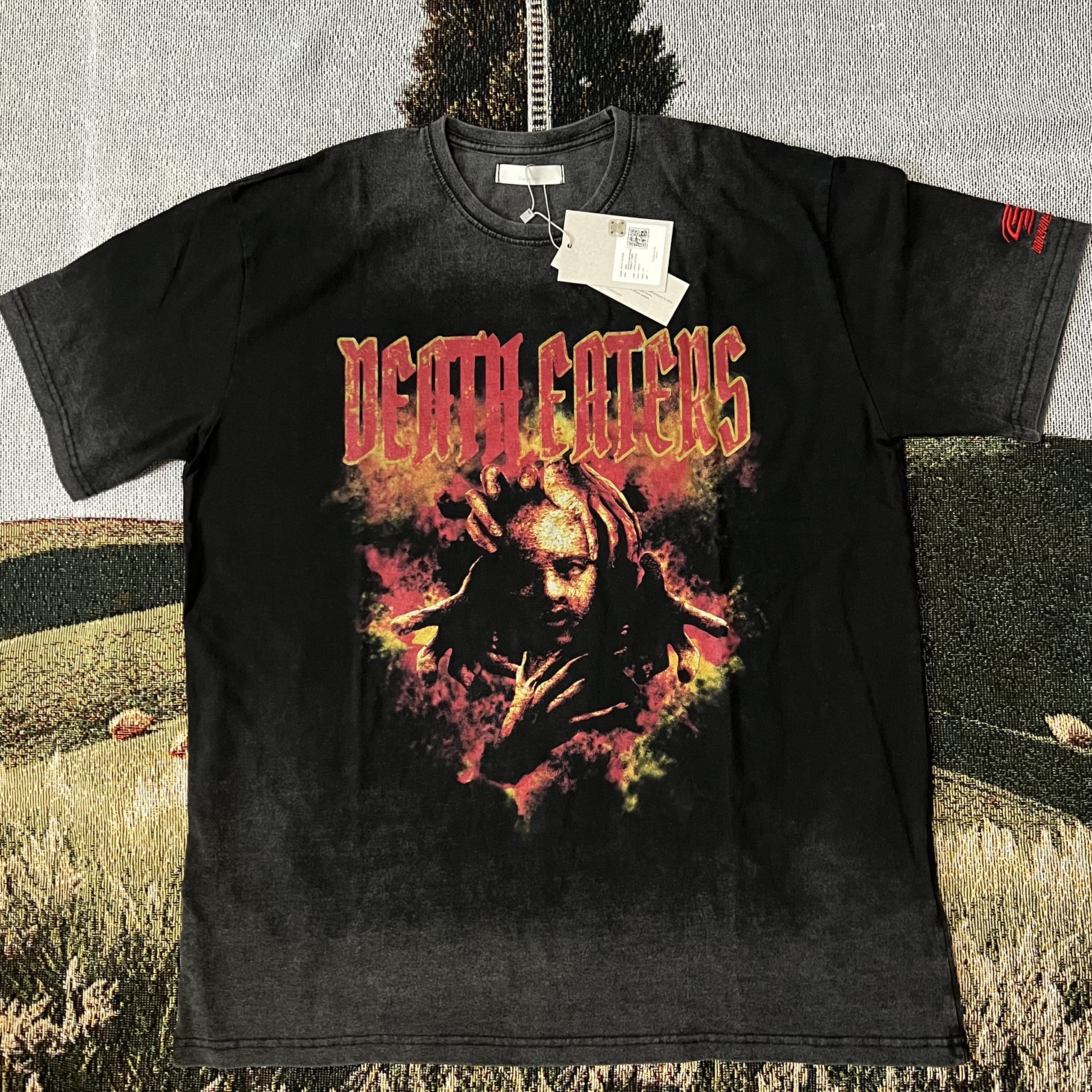 Undermycar Death Eaters Vintage Washed T-Shirt Fiesta - 23FW 착용 스타일