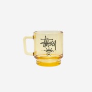 Stussy Stock Crown Logo Glass Mug Amber