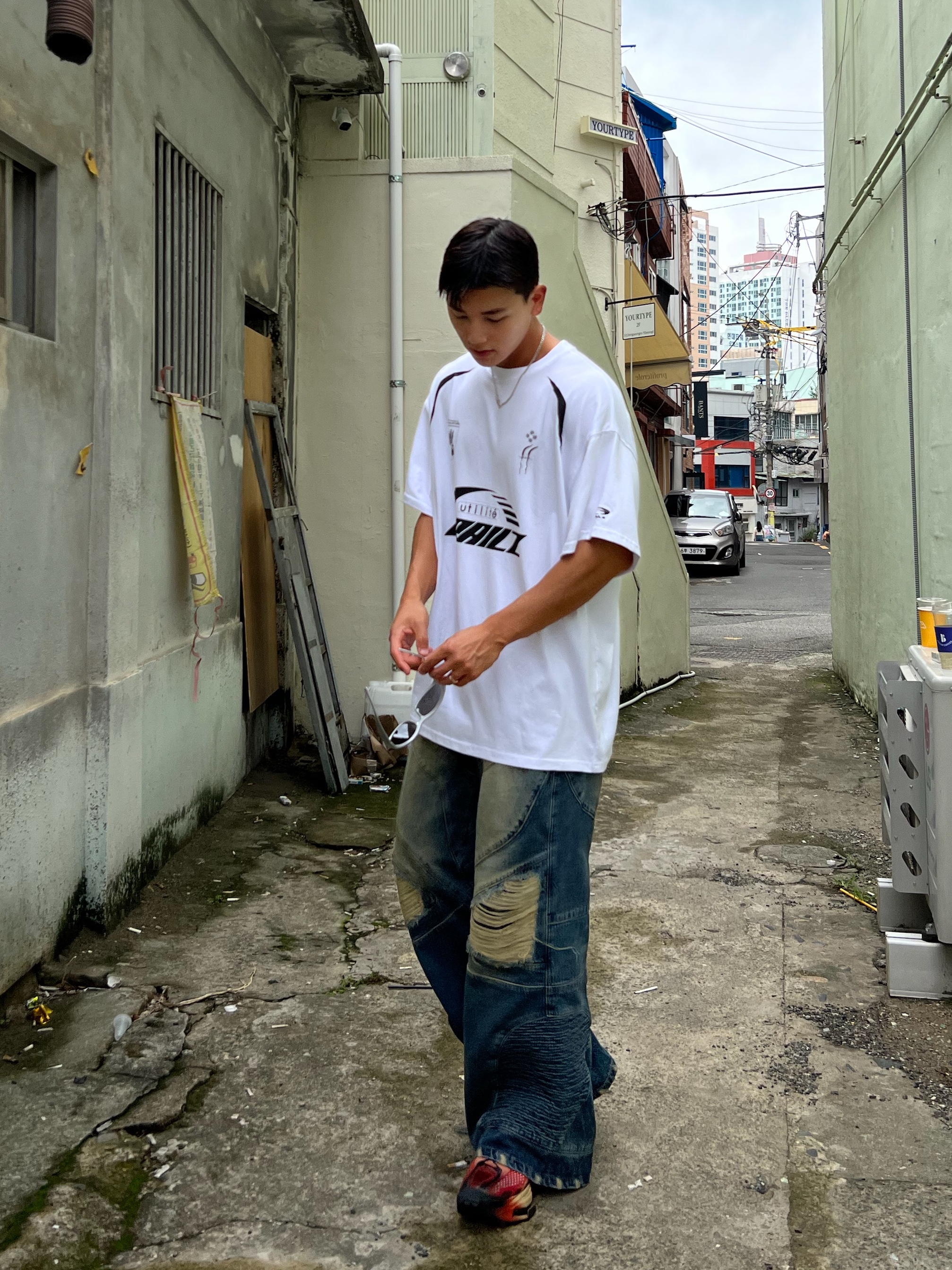 Nike x Matthew M Williams Zoom 004 Rust Factor 착용 스타일 - 1