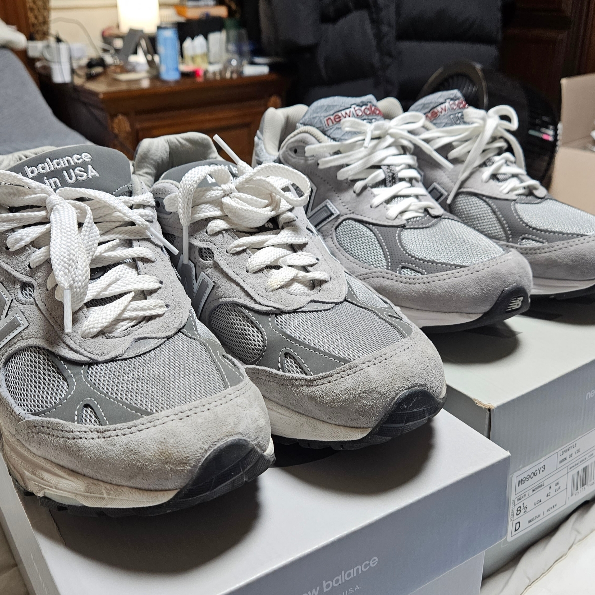 New Balance 990v3 Made in USA Grey - D Standard, New Balance 993 Made in USA Grey - D Standard 착용 스타일