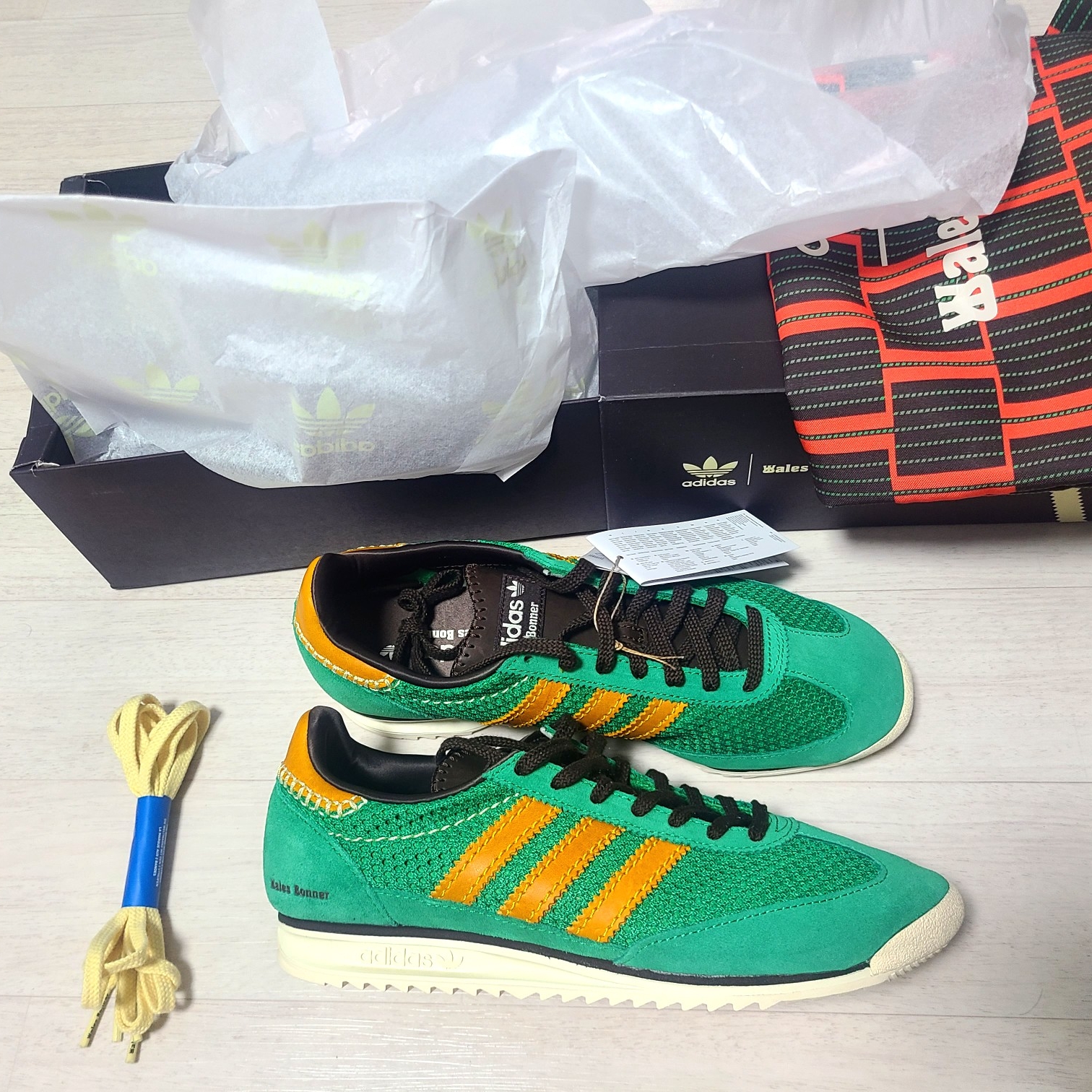 Adidas x Wales Bonner SL 72 Knit Green 착용 스타일