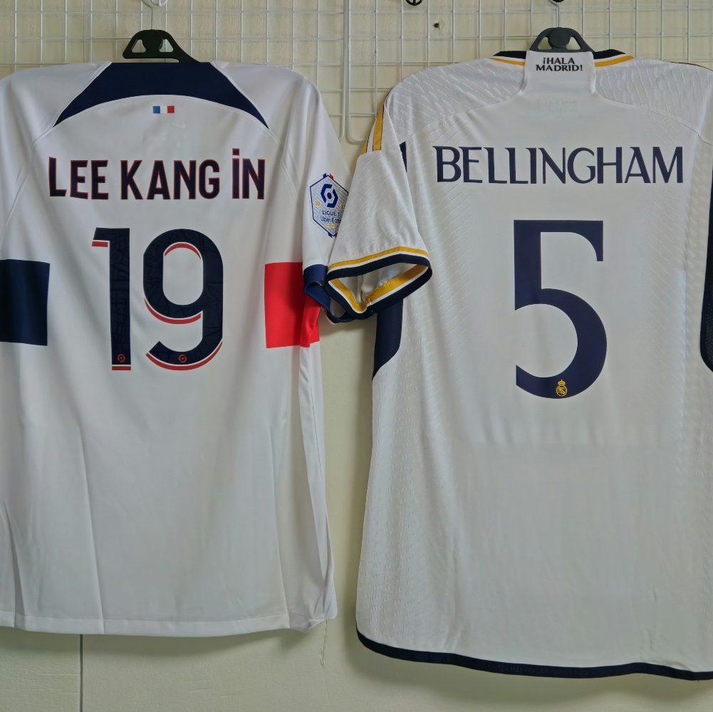 Adidas Real Madrid 2023/24 Home Jersey White - KR Sizing (Non Marking Ver.) 착용 스타일 - 3