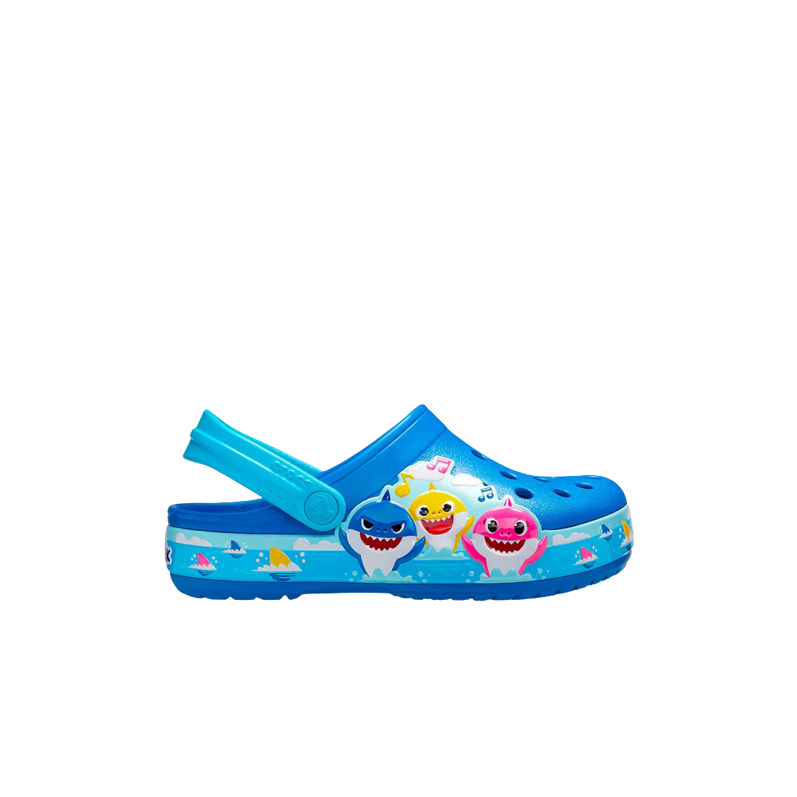 (TD) 크록스 펀 랩 아기 상어 클로그 브라이트 코발트((TD) Crocs Fun Lab Baby Shark Clog Bright Cobalt) - 1