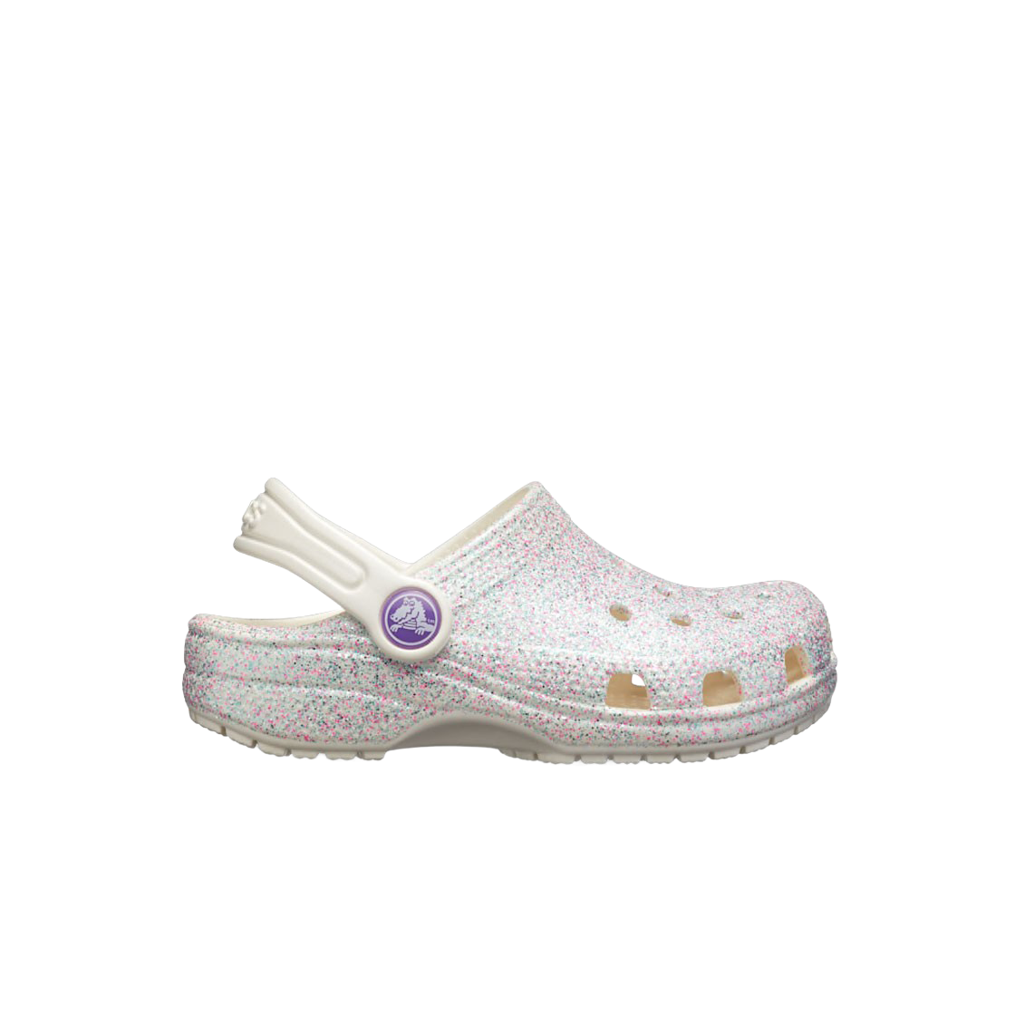 (키즈) 크록스 클래식 글리터 클로그 오이스터((Kids) Crocs Classic Glitter Clog Oyster) - 1