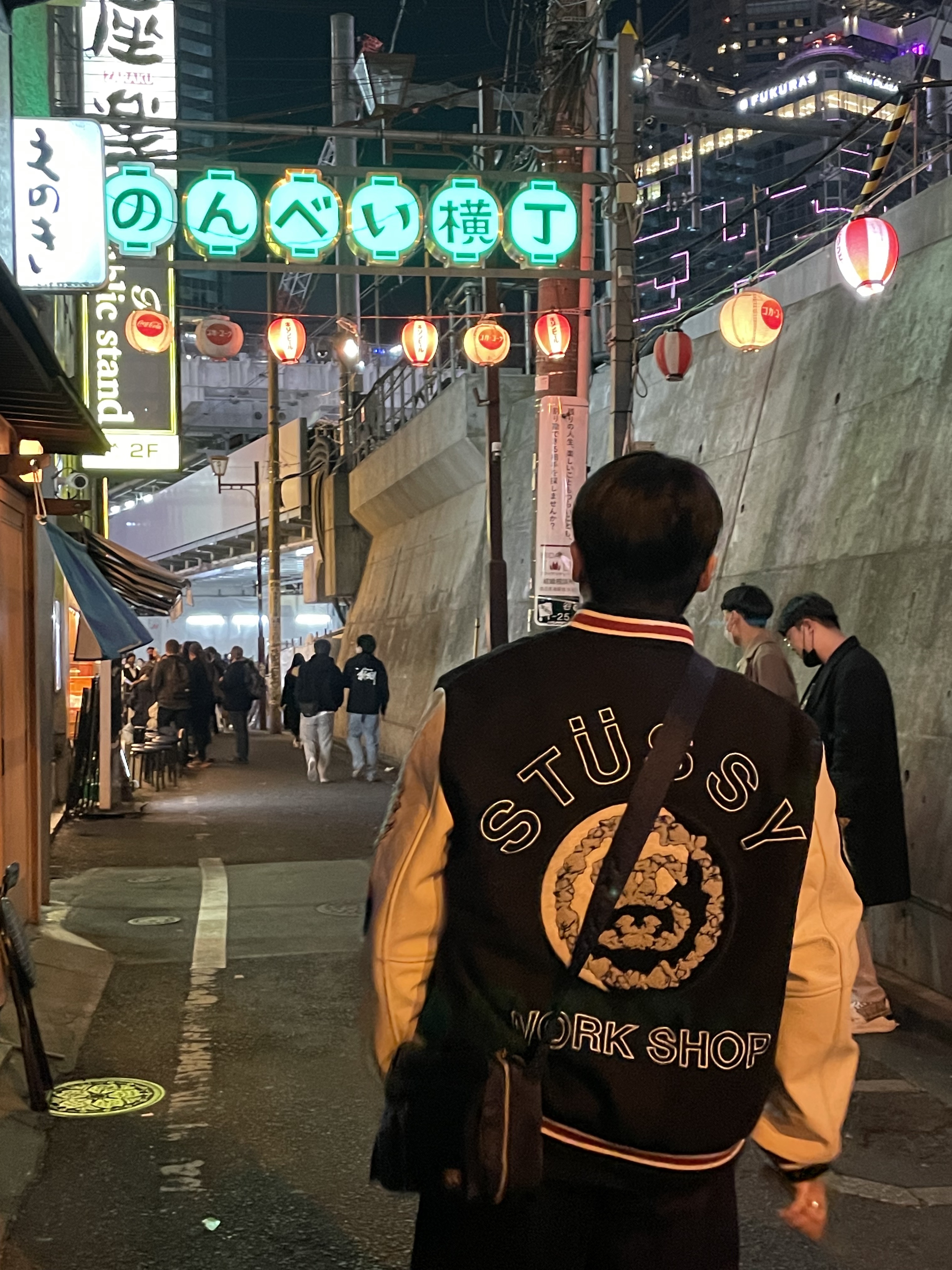 Porter Tanker Shoulder Bag S Iron Blue, Stussy x Our Legacy x Denim Tears TTL Varsity Jacket Black 착용 스타일