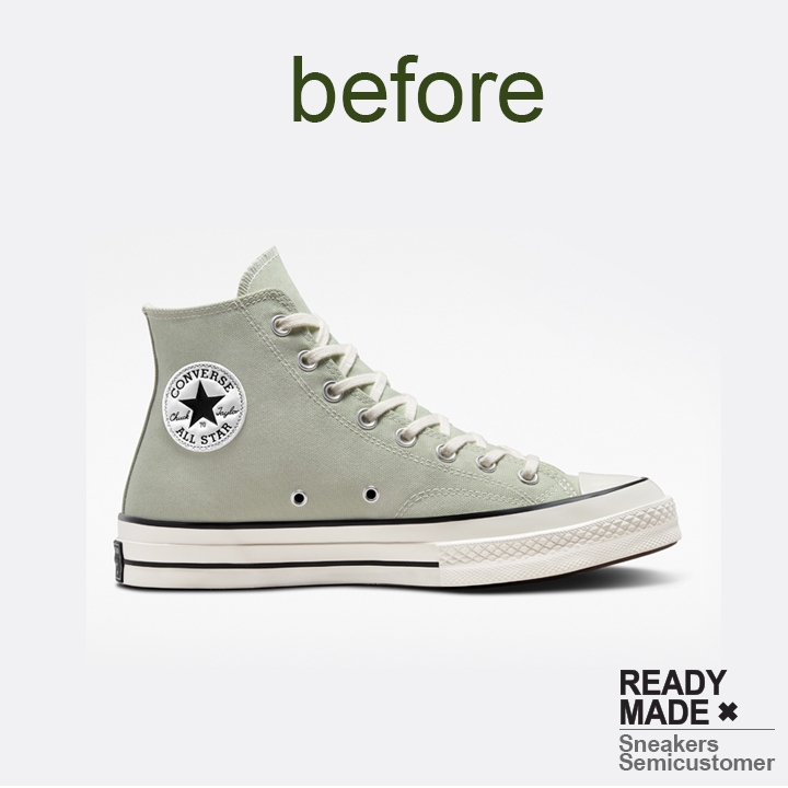 Converse Chuck 70 High Vintage Canvas Wolf Grey 착용 스타일 - 2