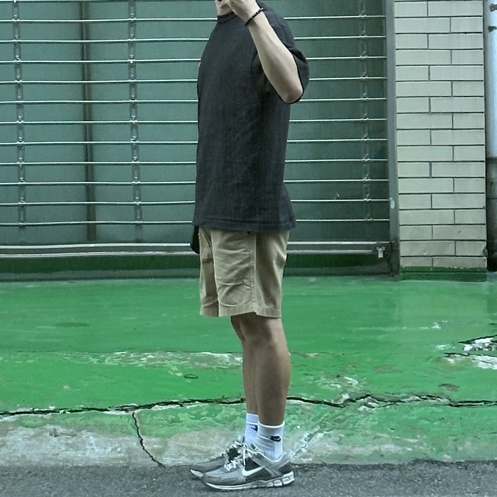 Human Made Heart Badge T-Shirt Black 착용 스타일 - 1