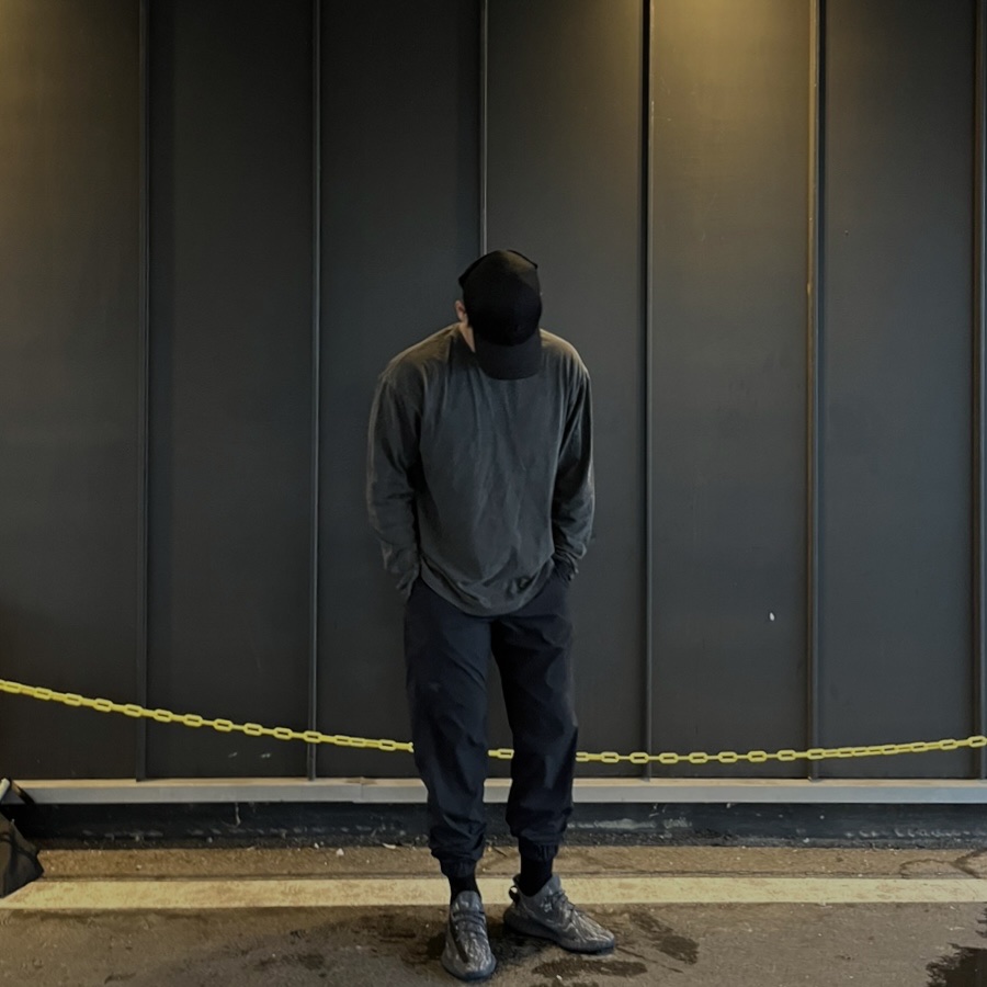 C.P. Company Gabardine Goggle Cap Black - 22SS, Arc'teryx Acrople Jogger Black 착용 스타일
