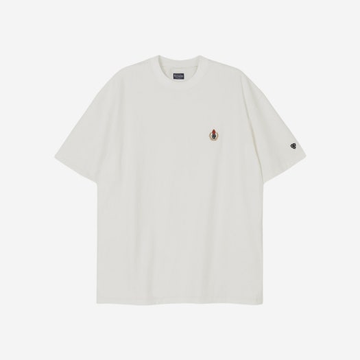헤리티지 플로스 크레스트 20s 컴팩트 얀 티셔츠 제이드 | Heritage Floss | KREAM Heritage Floss Crest 20s Compact Yarn T-Shirt Jade