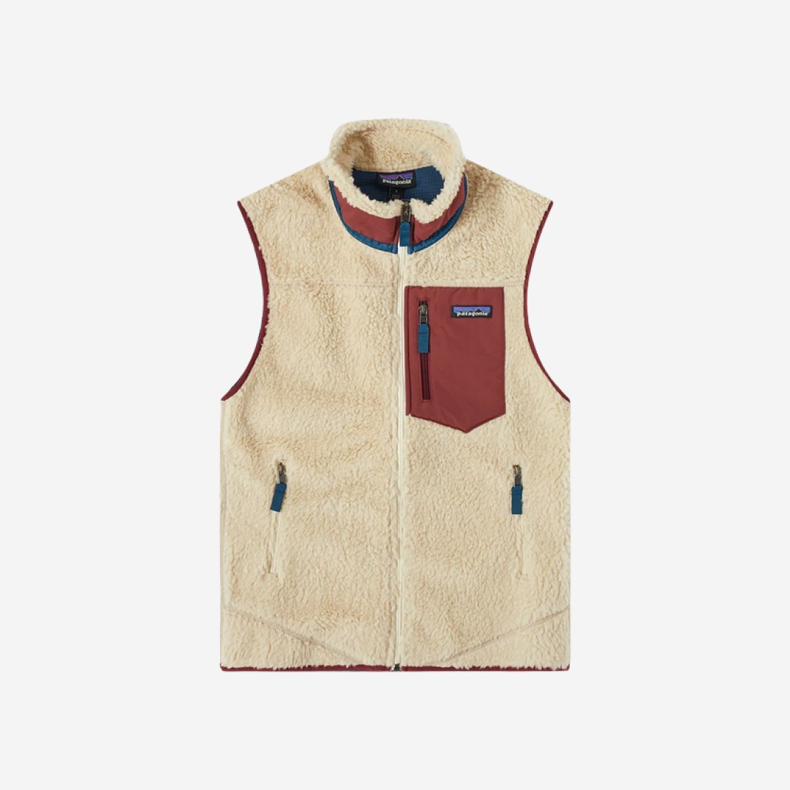 Patagonia Classic Retro-X Vest Dark Natural Sequoia Red 상세 이미지 1