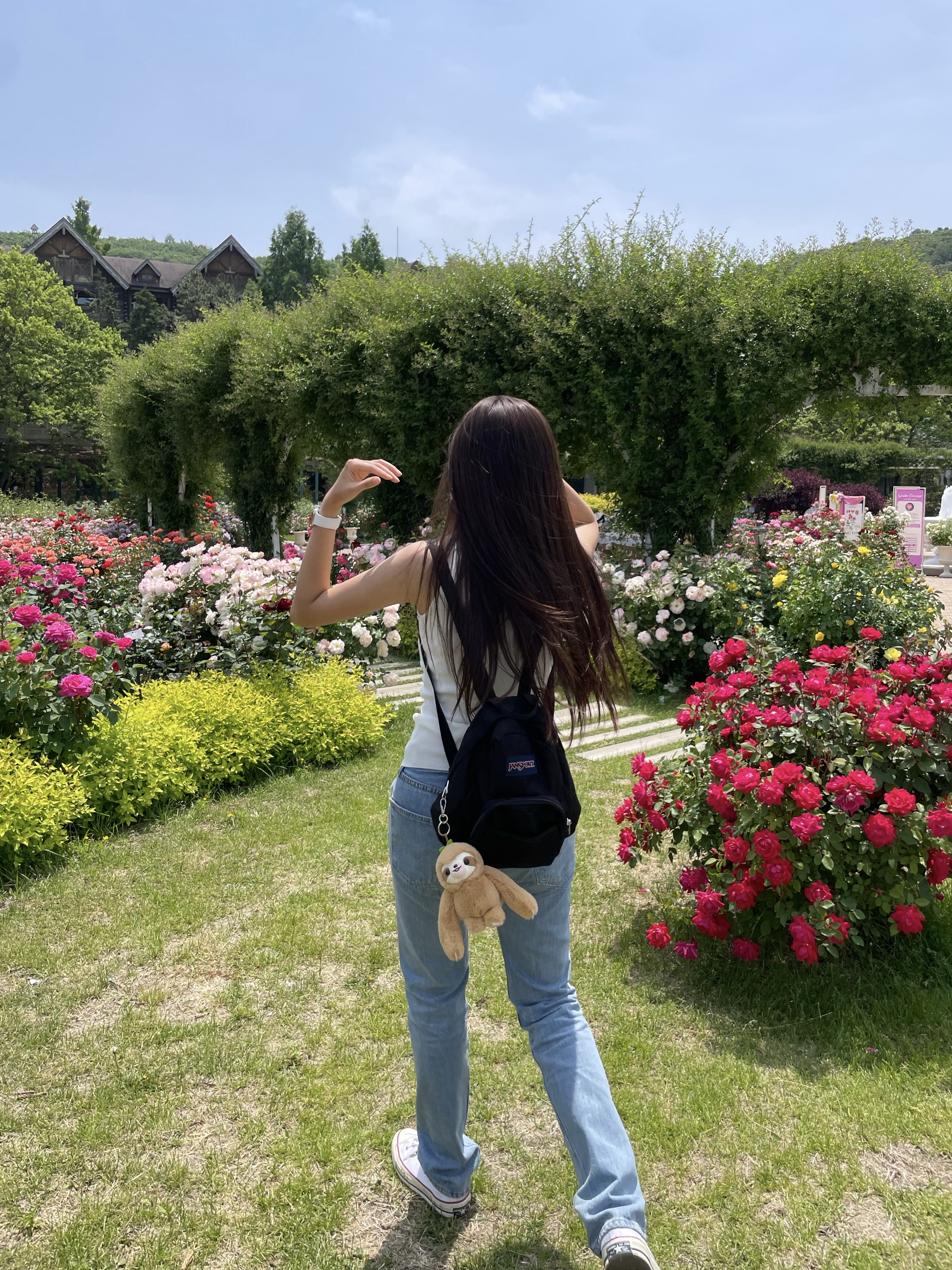 Jansport Half Pint Mini Backpack Black, Levi's 501 Original Fit Jean Light Indigo 착용 스타일 - 1