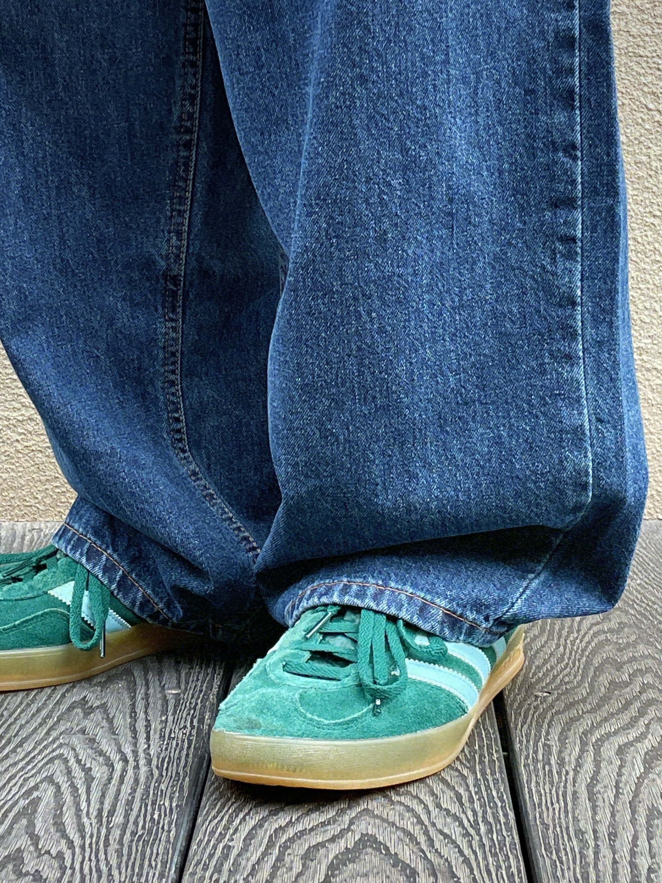 Adidas Gazelle Indoor Collegiate Green Hazy Sky 착용 스타일 - 3