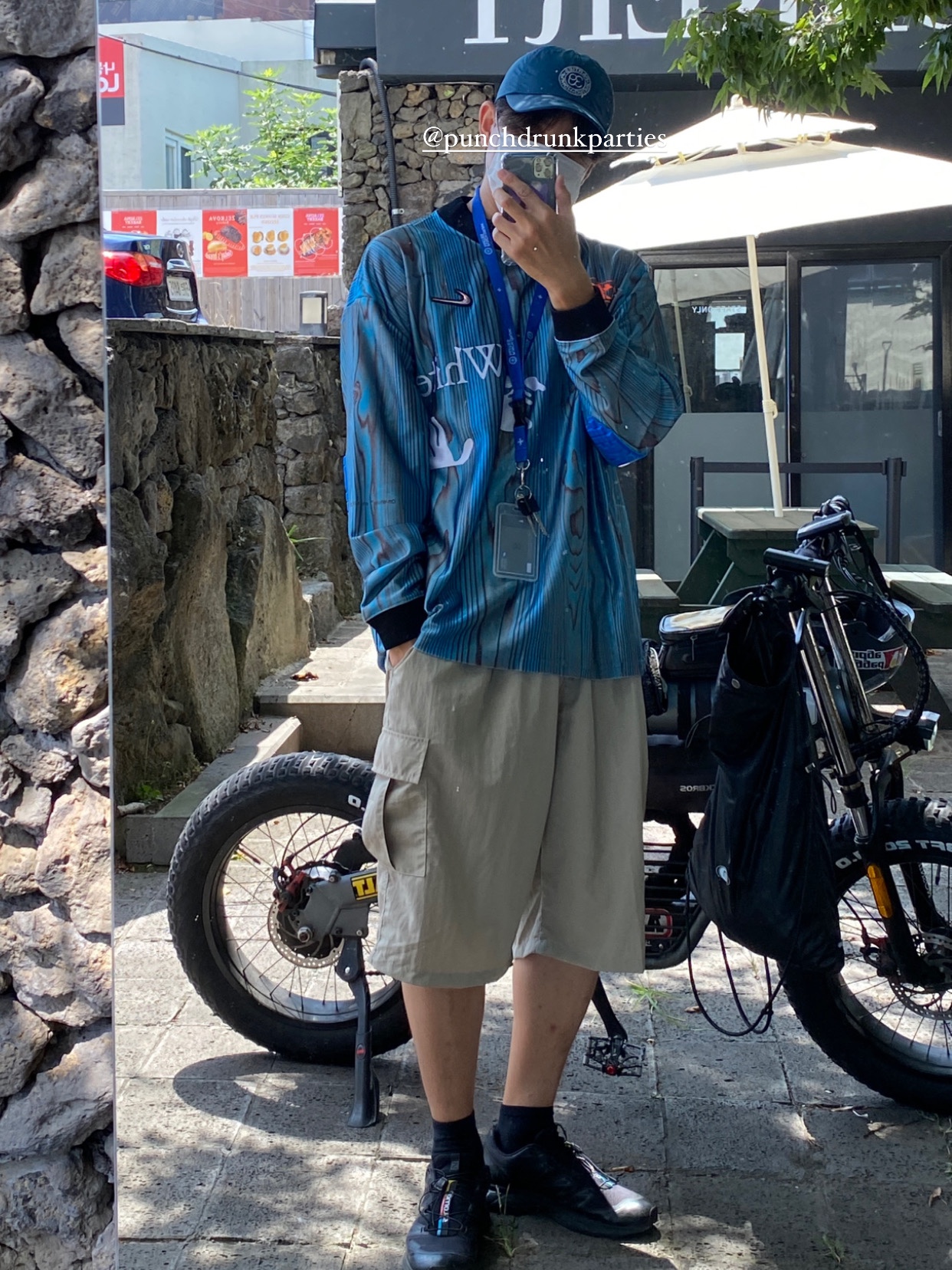 Nike x Off-White NRG Jersey Imperial Blue - Asia 착용 스타일 - 2