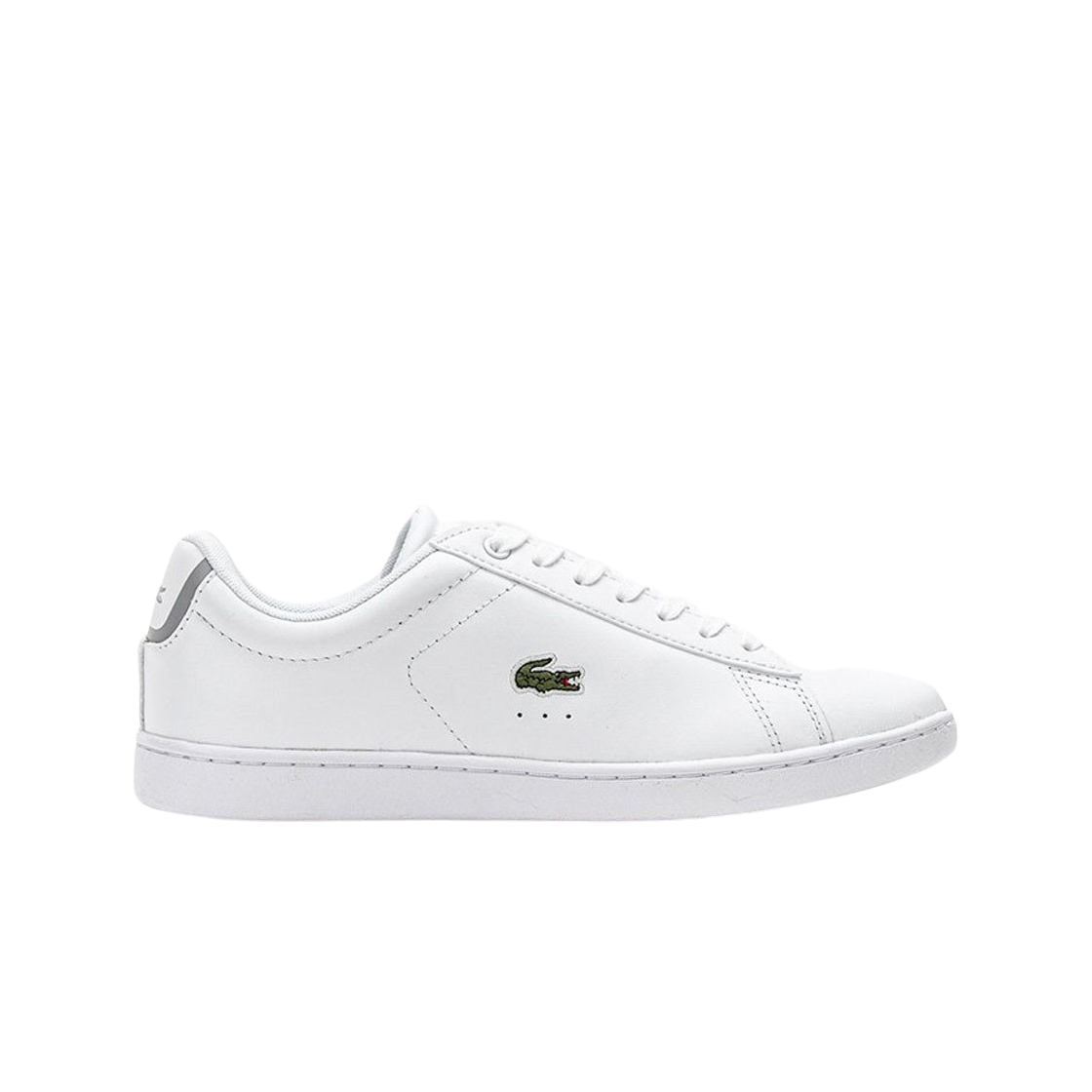 (W) Lacoste Carnaby Evo BL Leather and Synthetic Trainers White 상세 이미지 1