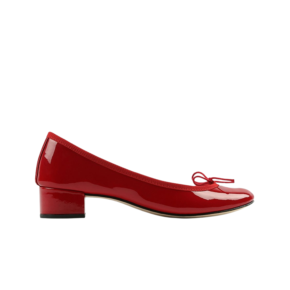 (W) 레페토 까미유 카프스킨 레더 발레리나 플래미 레드((W) Repetto Camille Calfskin Leather Ballerinas Flammy Red)