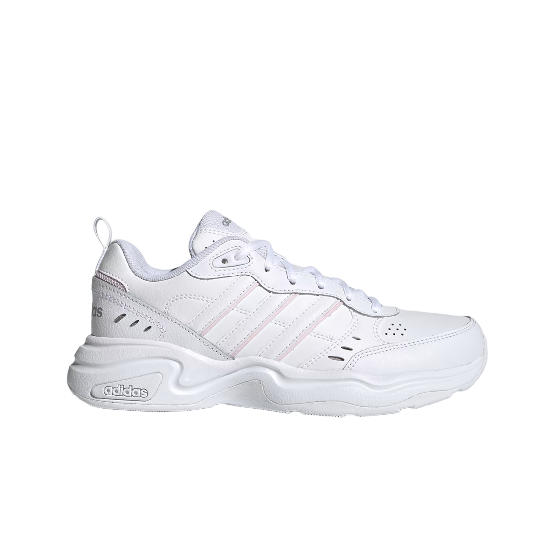 (W) 아디다스 스트러터 클라우드 화이트 클리어 핑크((W) Adidas Strutter Cloud White Clear Pink) - 1