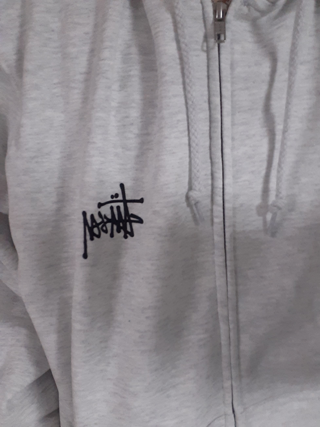 Stussy Basic Stussy Zip Hoodie Ash Heather 2021 착용 스타일