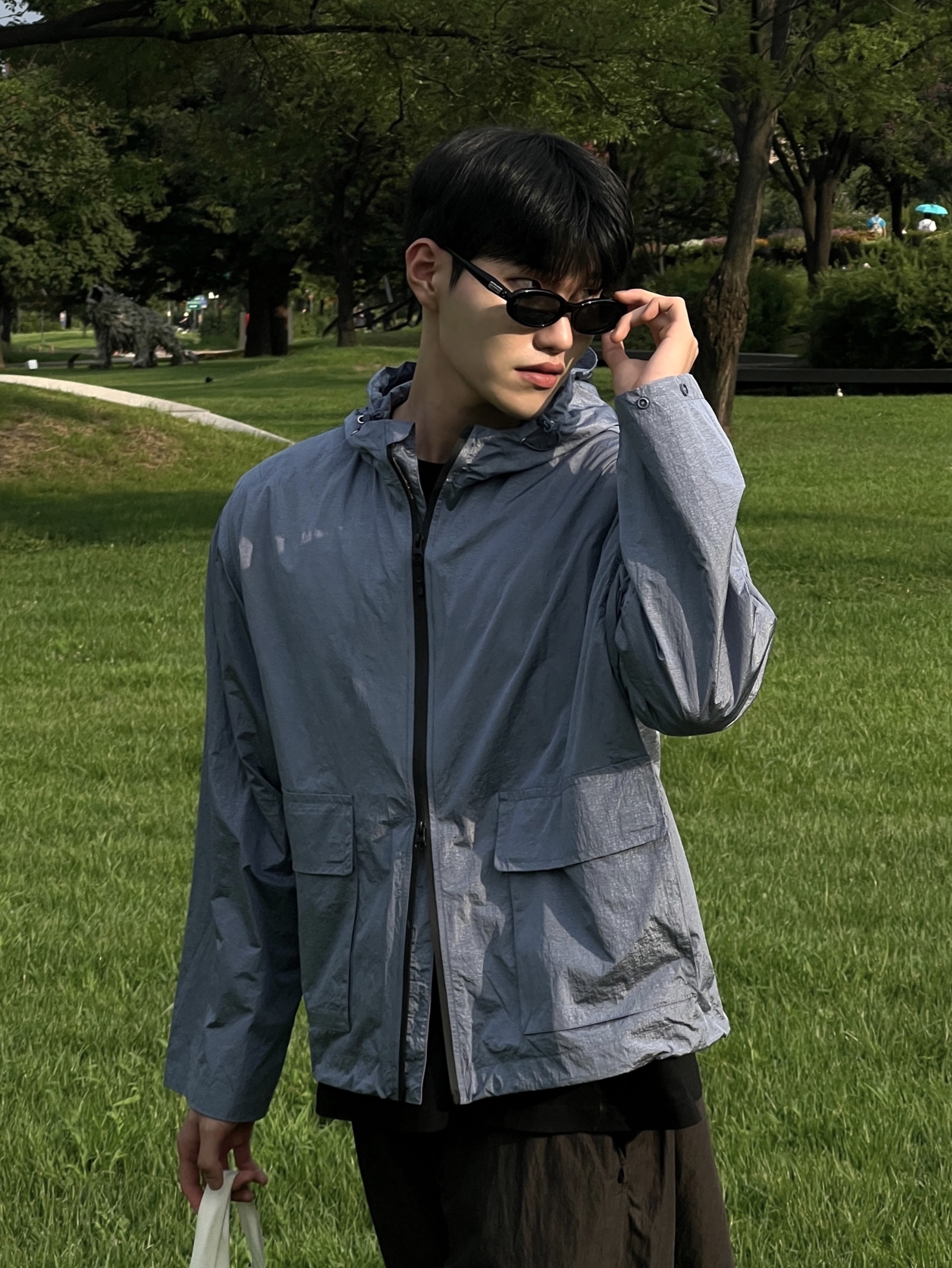 Gentle Monster July 01 Black, Puma Speedcat LS Black White 착용 스타일 - 2