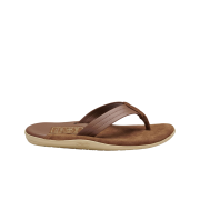 Island Slipper Two Tone Leather Peanut Whiskey