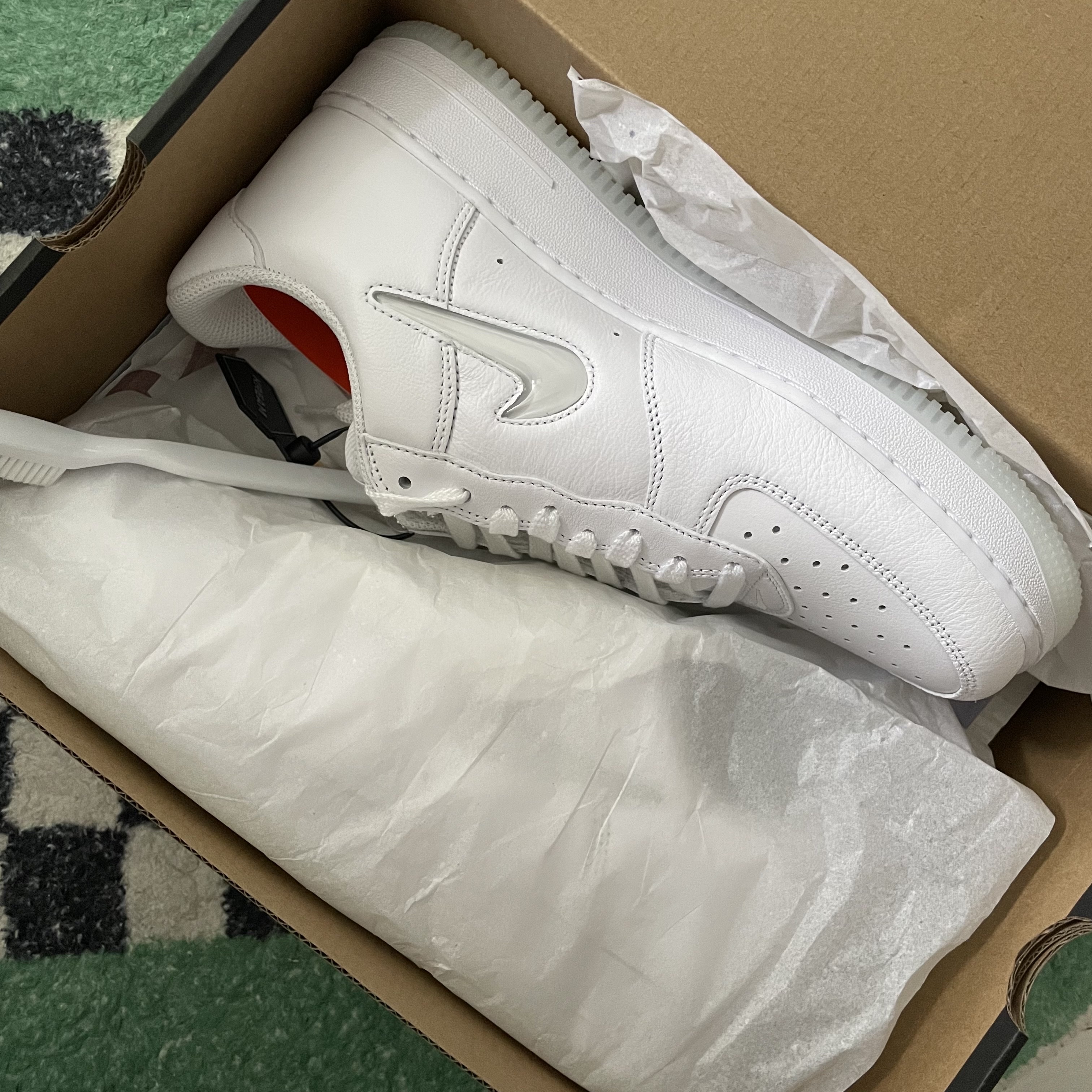 Nike Air Force 1 Low Color of The Month White Jewel 착용 스타일 - 1