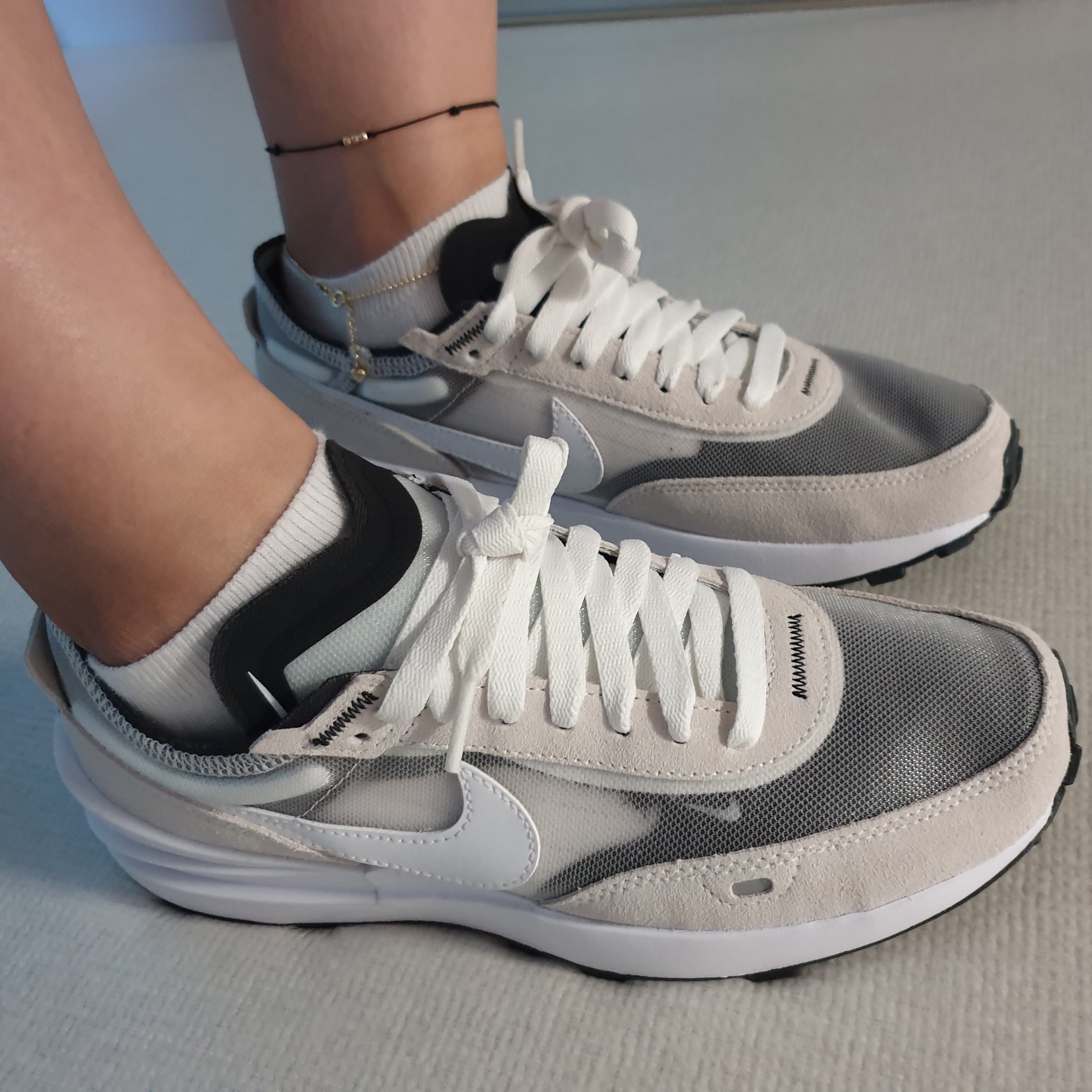 (W) Nike Waffle One Infinite Lilac 착용 스타일 - 1