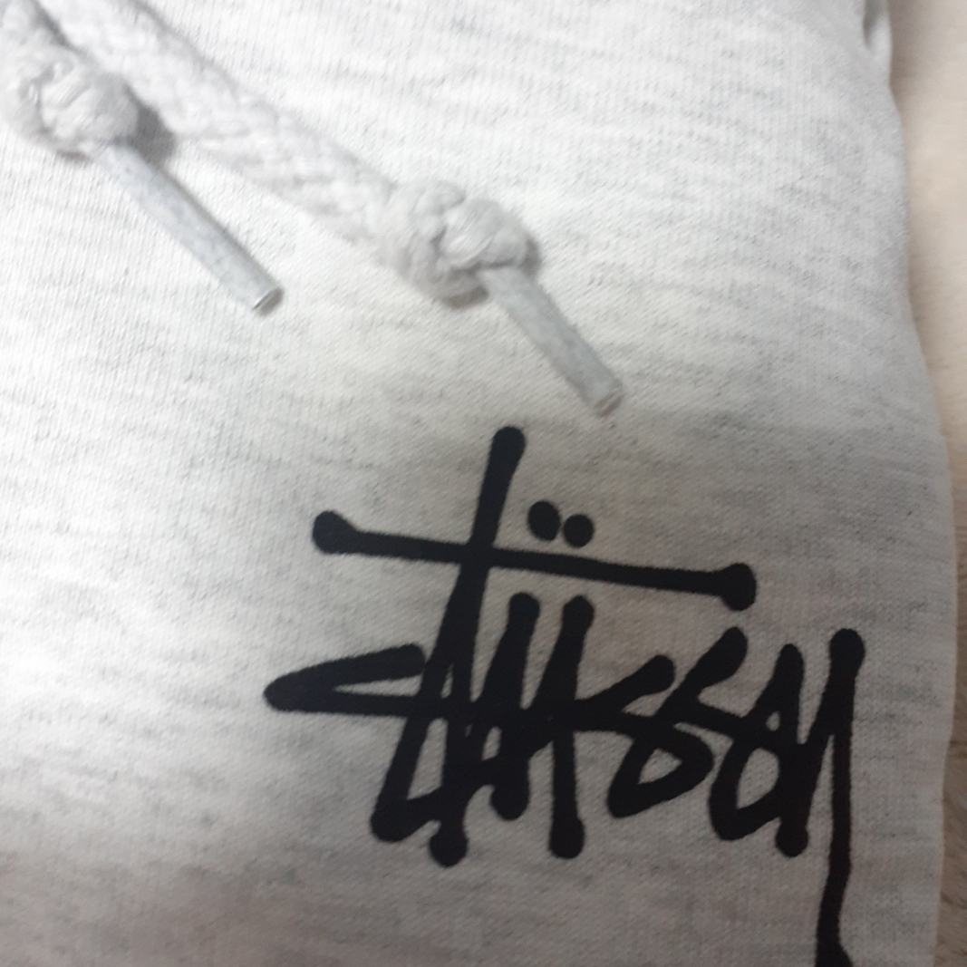 Stussy Basic Stussy Zip Hoodie Ash Heather 2021 착용 스타일 - 1