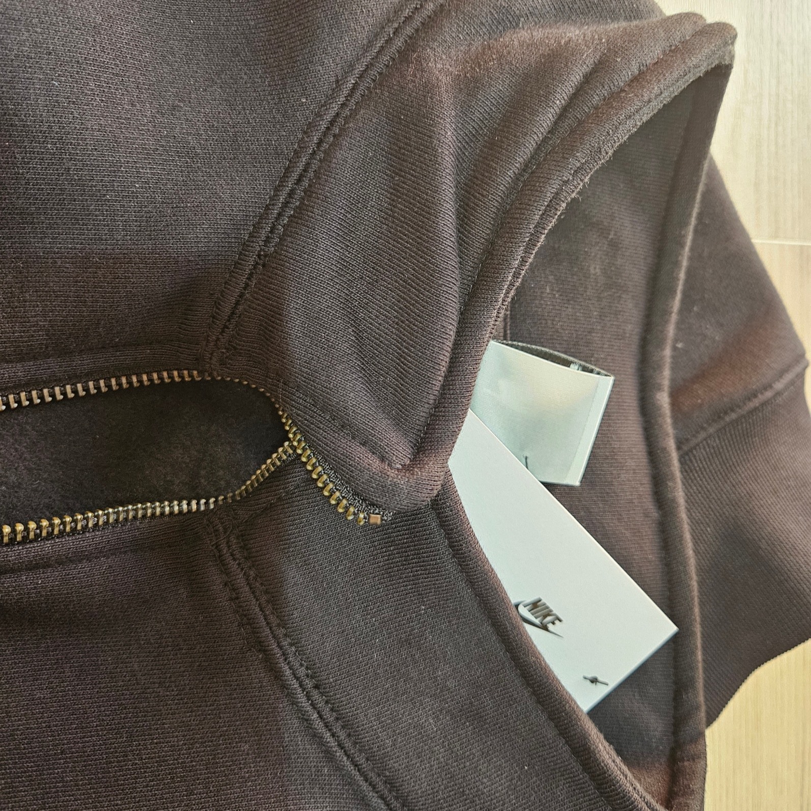 Nike NRG Solo Swoosh Heavy Weight BB Quarter Zip Top Black - Asia 착용 스타일 - 1