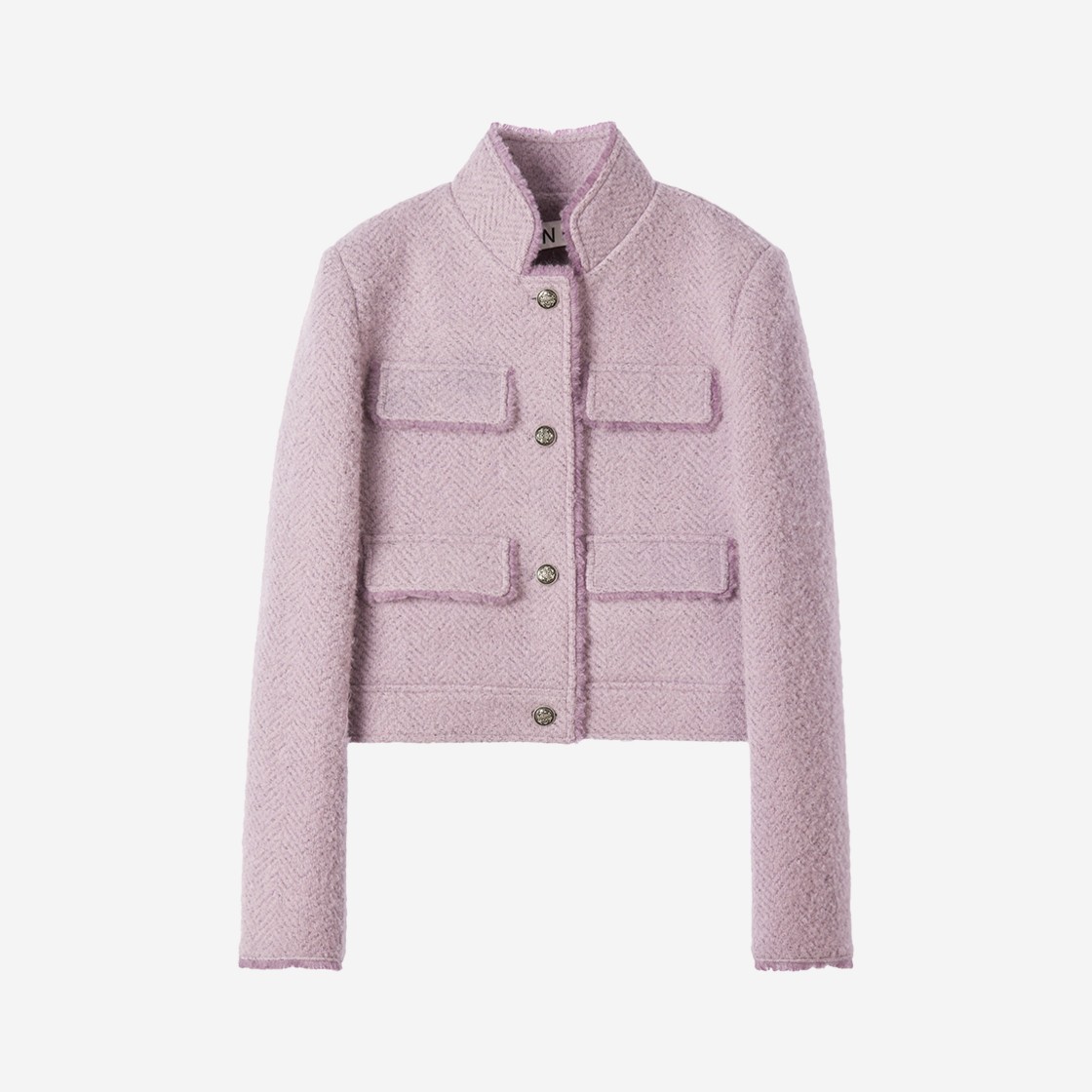 En Or Women Alpaca Boucle Jacket Violet 상세 이미지 1