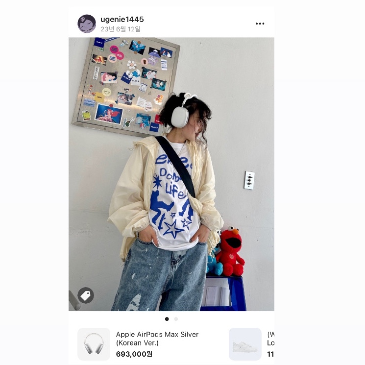Apple AirPods Max Lightning Silver (Korean Ver.) 착용 스타일