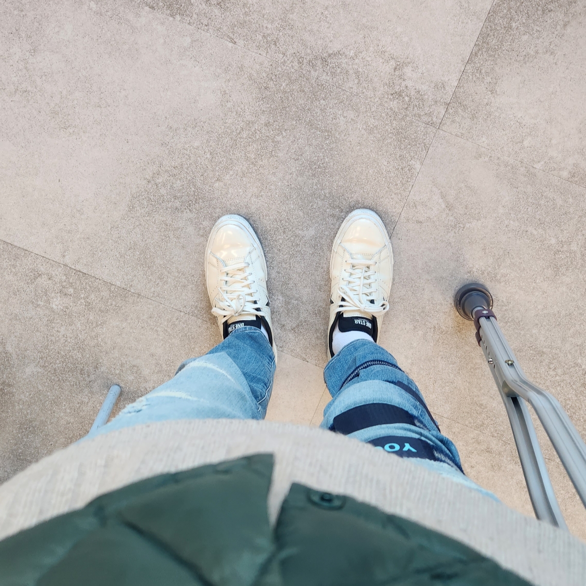 Converse One Star Ox HanByeol Egret 착용 스타일