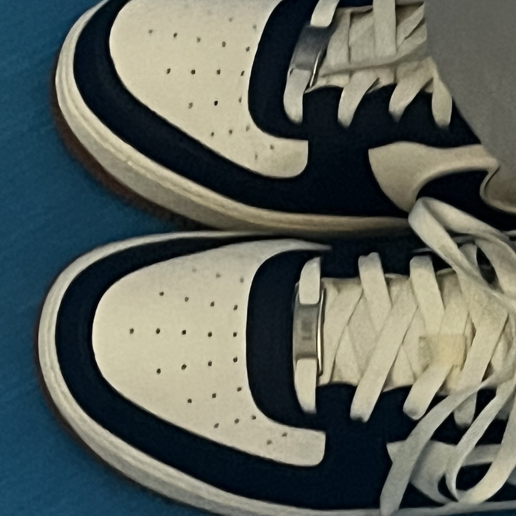(GS) Nike Air Force 1 LV8 3 Midnight Navy 착용 스타일 - 5