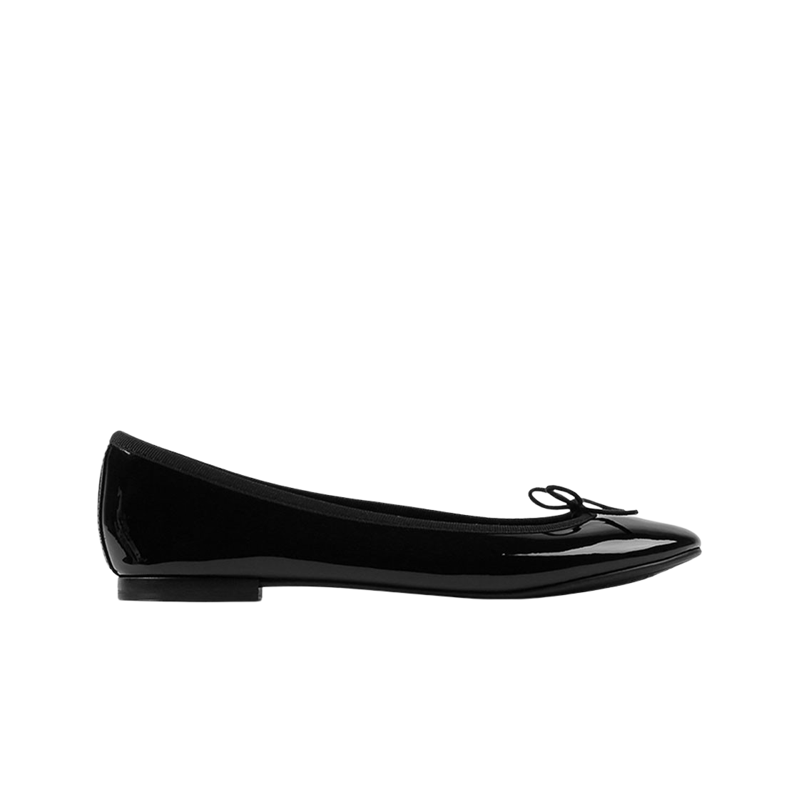 (W) 레페토 산드리옹 페이턴트 카프스킨 발레리나 블랙((W) Repetto Cendrillon Patent Calfskin Ballerinas Black)