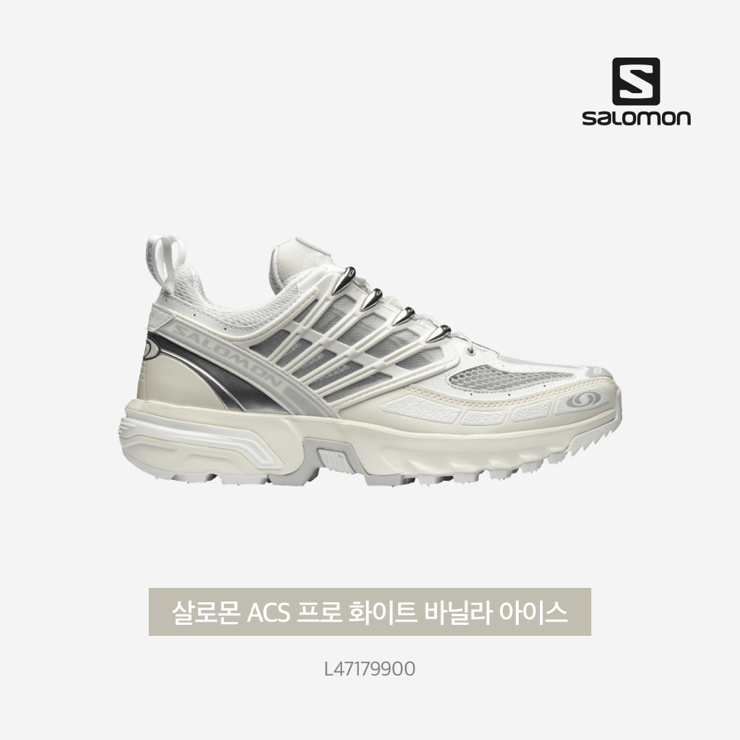 Salomon ACS Pro White Vanilla Ice 착용 스타일 - 5