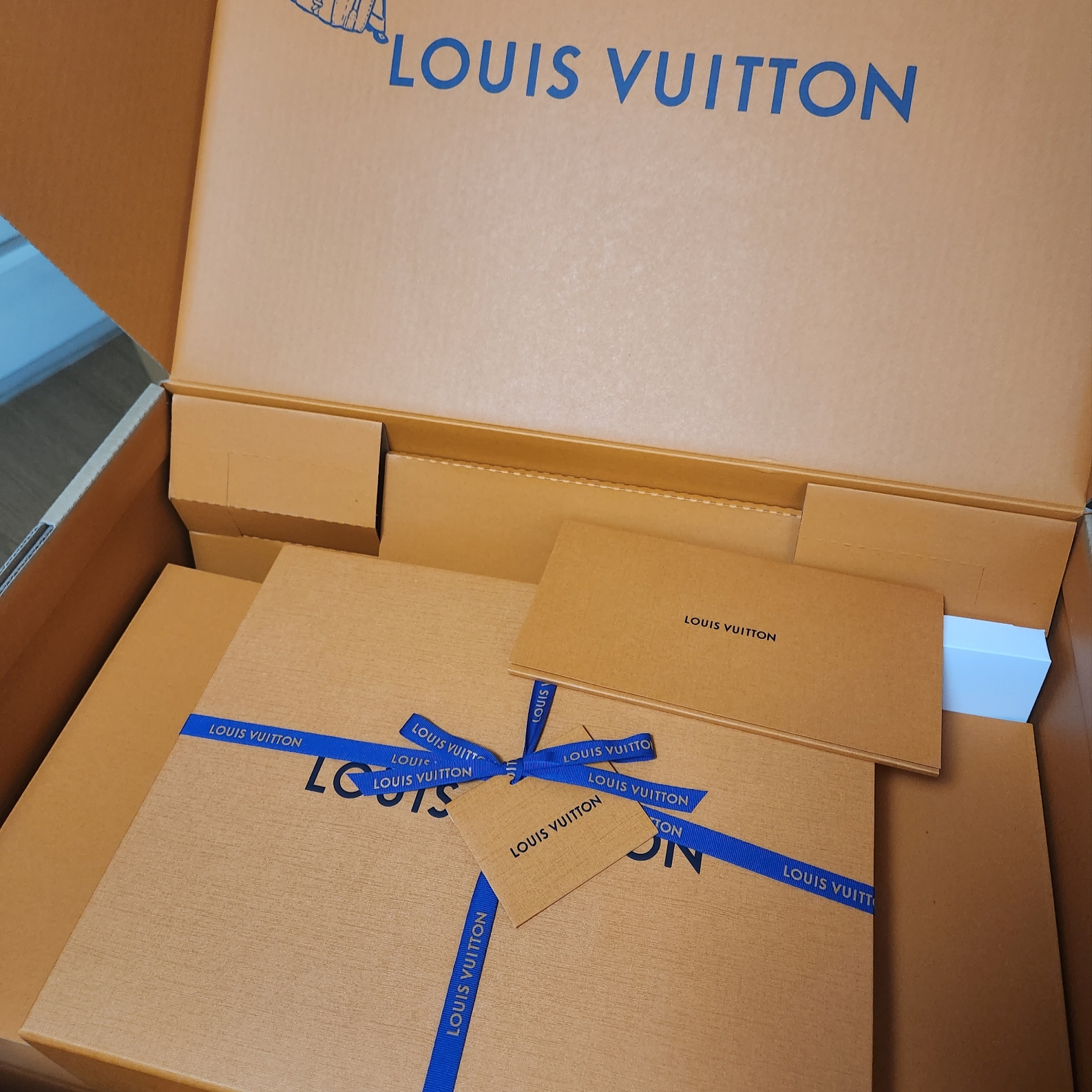 Louis Vuitton LV Trainer Sneakers Monogram Denim Blue 착용 스타일 - 4