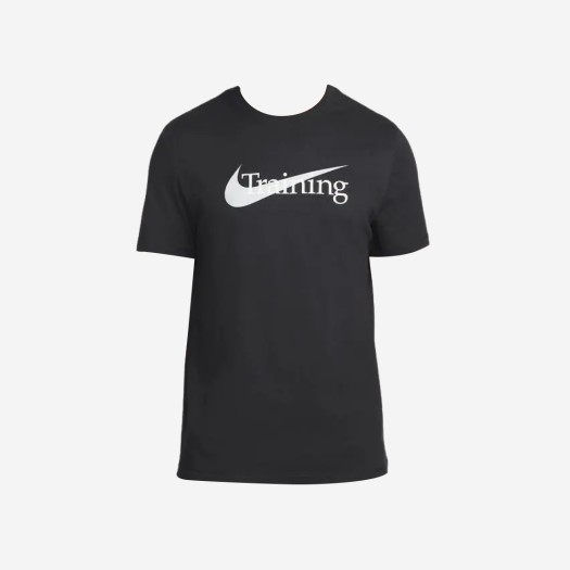 나이키 드라이핏 스우시 트레이닝 티셔츠 블랙