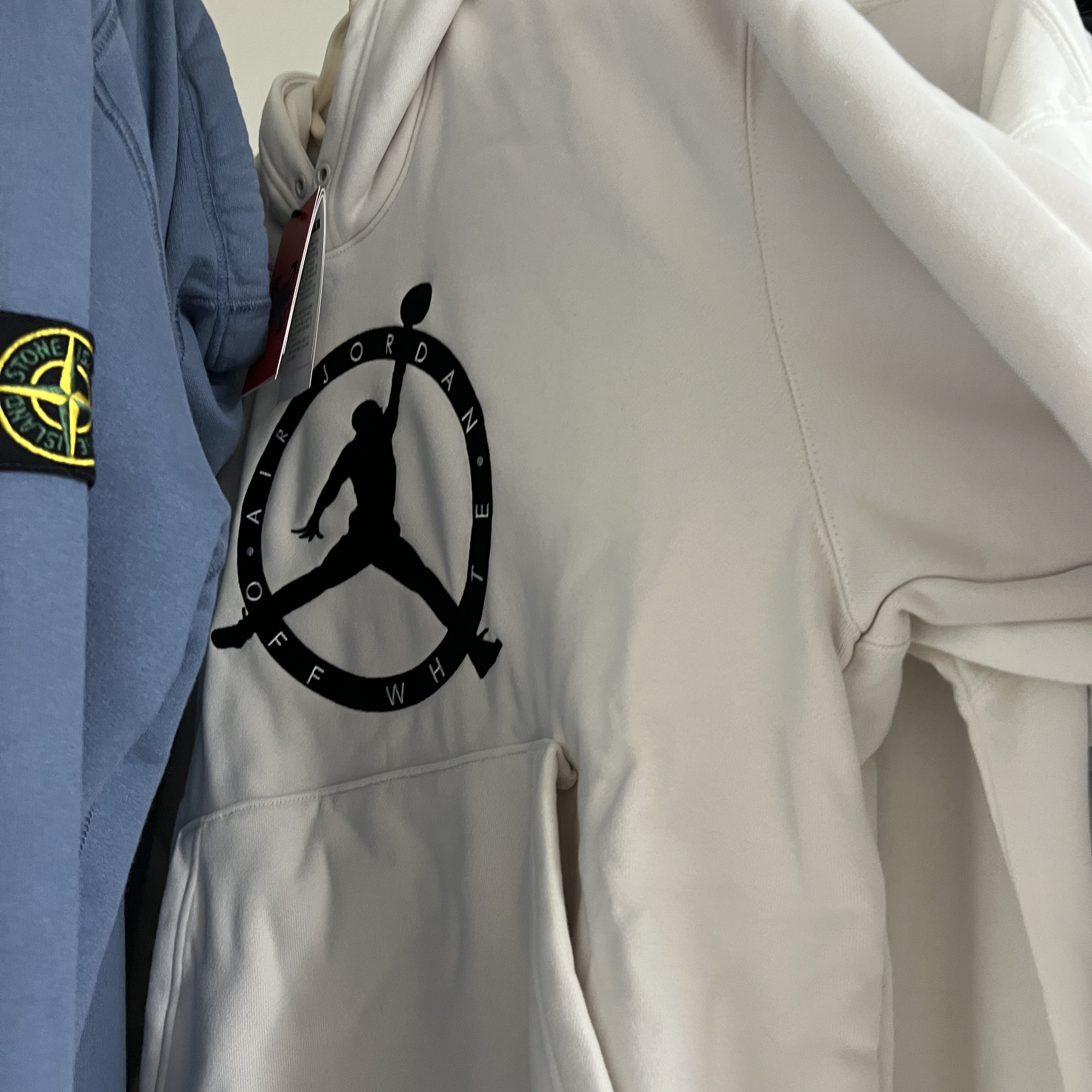 Jordan x Off-White Hoodie Phantom - Asia 착용 스타일 - 1