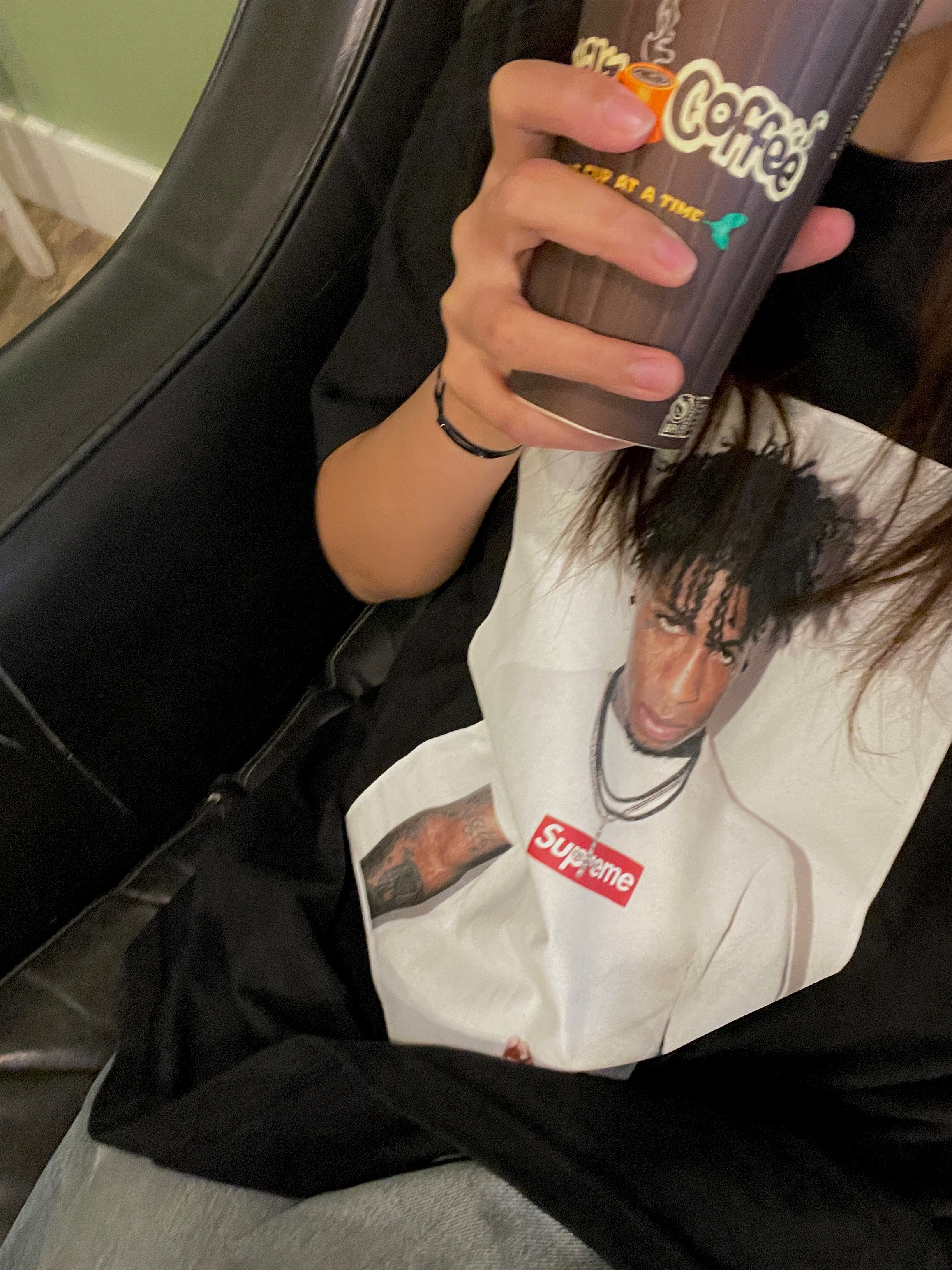 Supreme NBA Youngboy T-Shirt Black - 23FW 착용 스타일