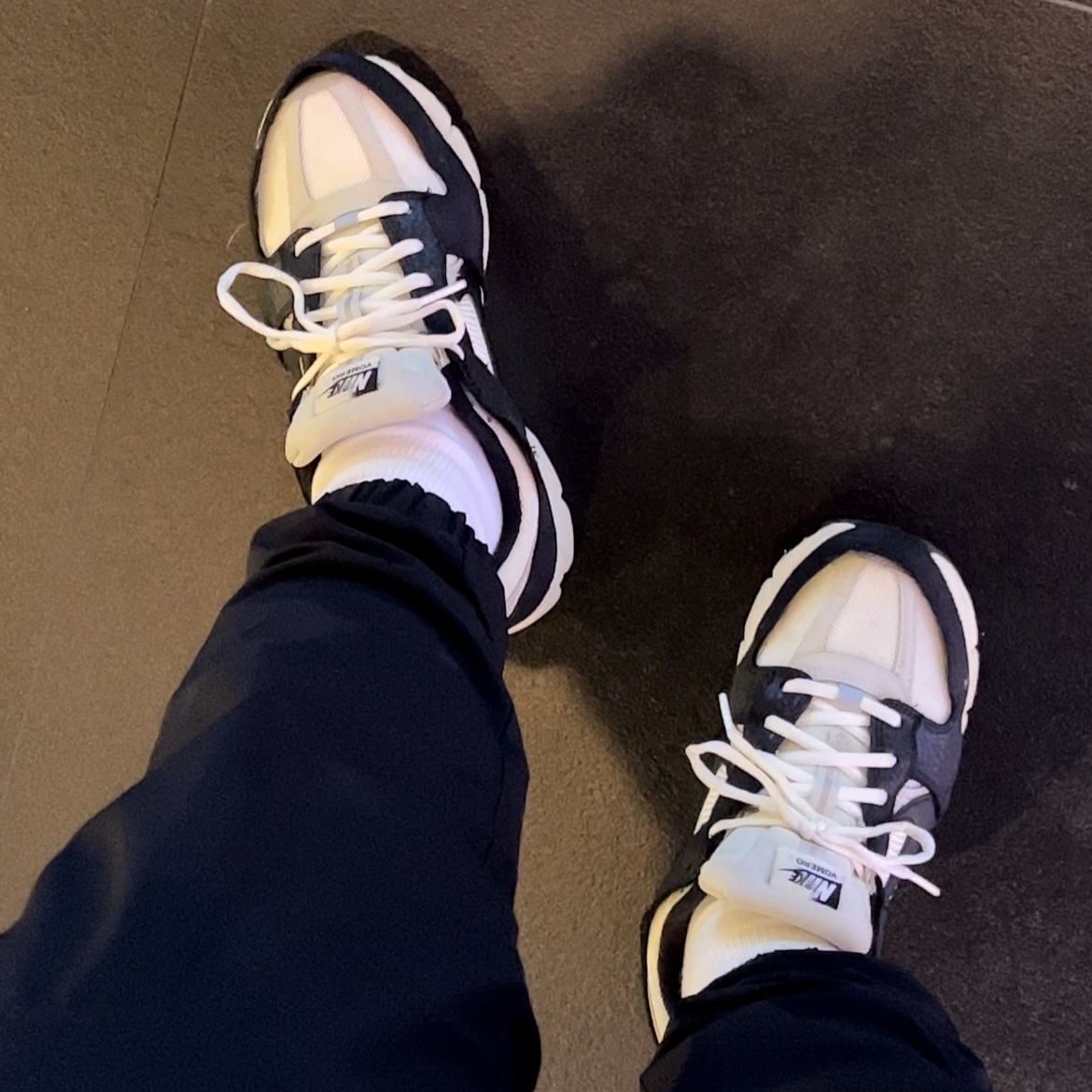 (W) Nike Zoom Vomero 5 Wolf Grey and Black 착용 스타일
