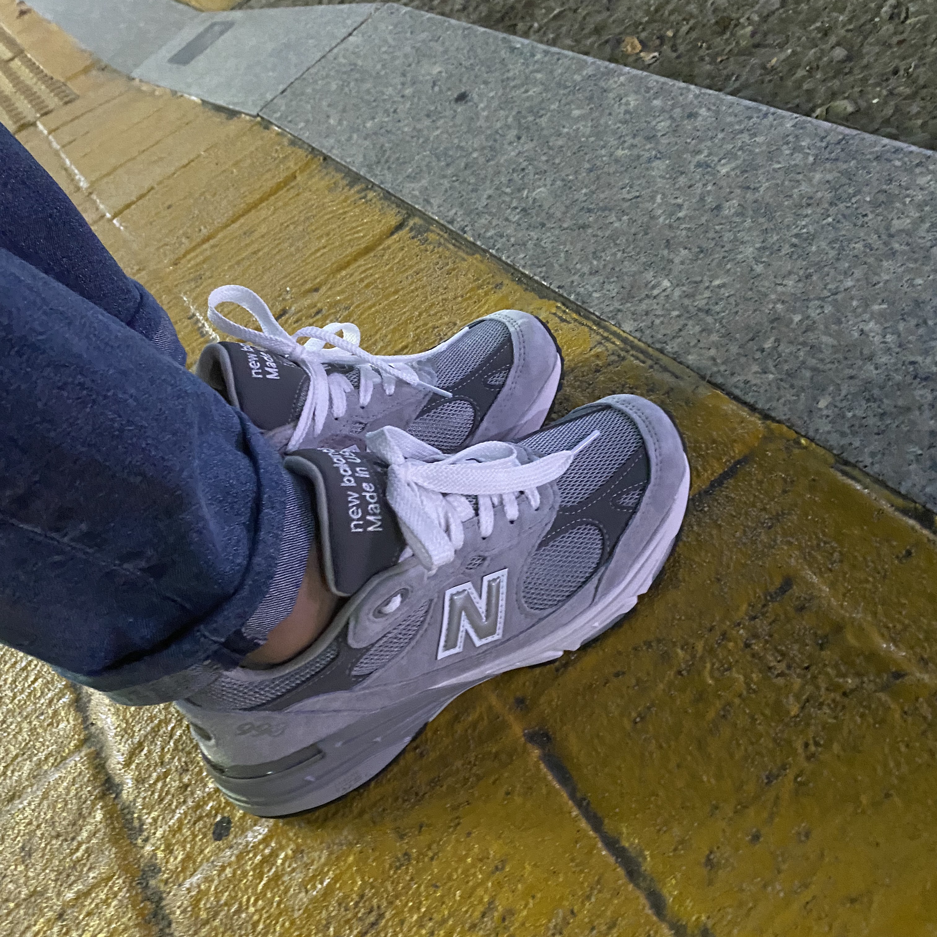 New Balance 993 Made in USA Grey - D Standard 착용 스타일