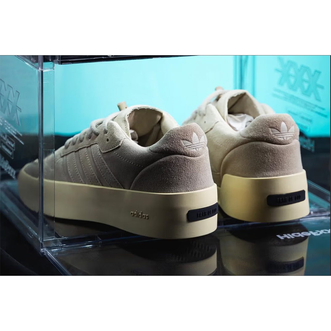 Adidas Rivalry 86 Low Sandy Beige Cream White, Adidas Rivalry 86 Low 2.5 Talc Carbon 착용 스타일 - 3