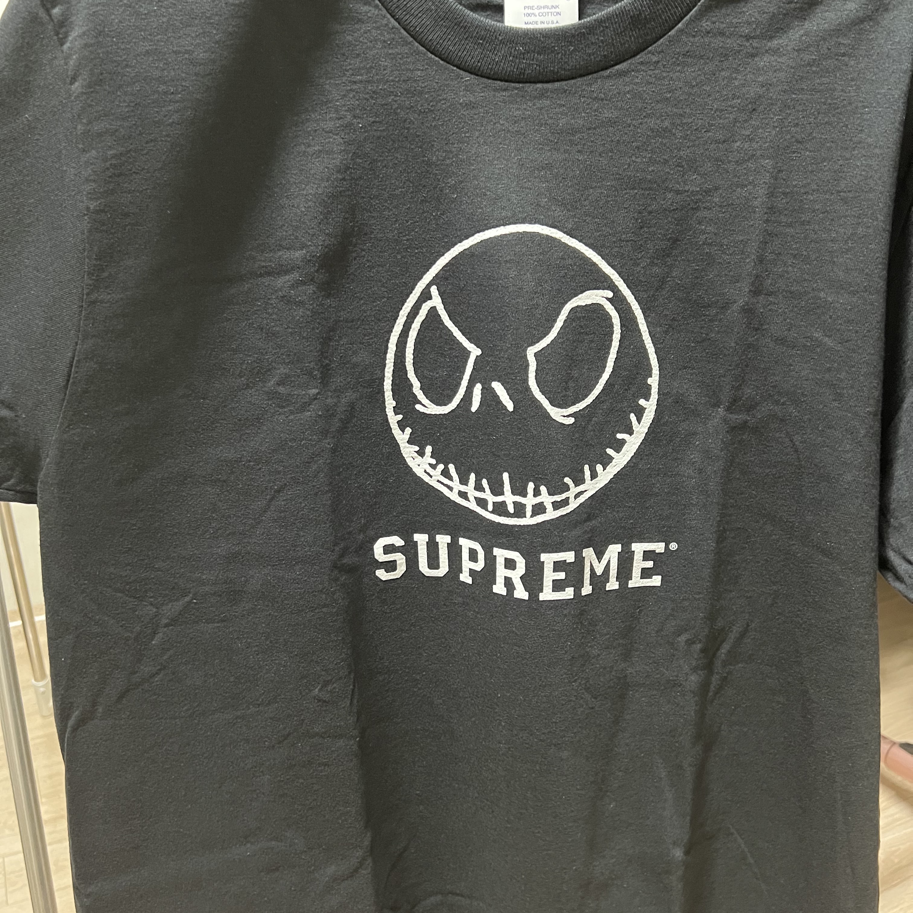 Supreme Skeleton T-Shirt Black - 23FW 착용 스타일