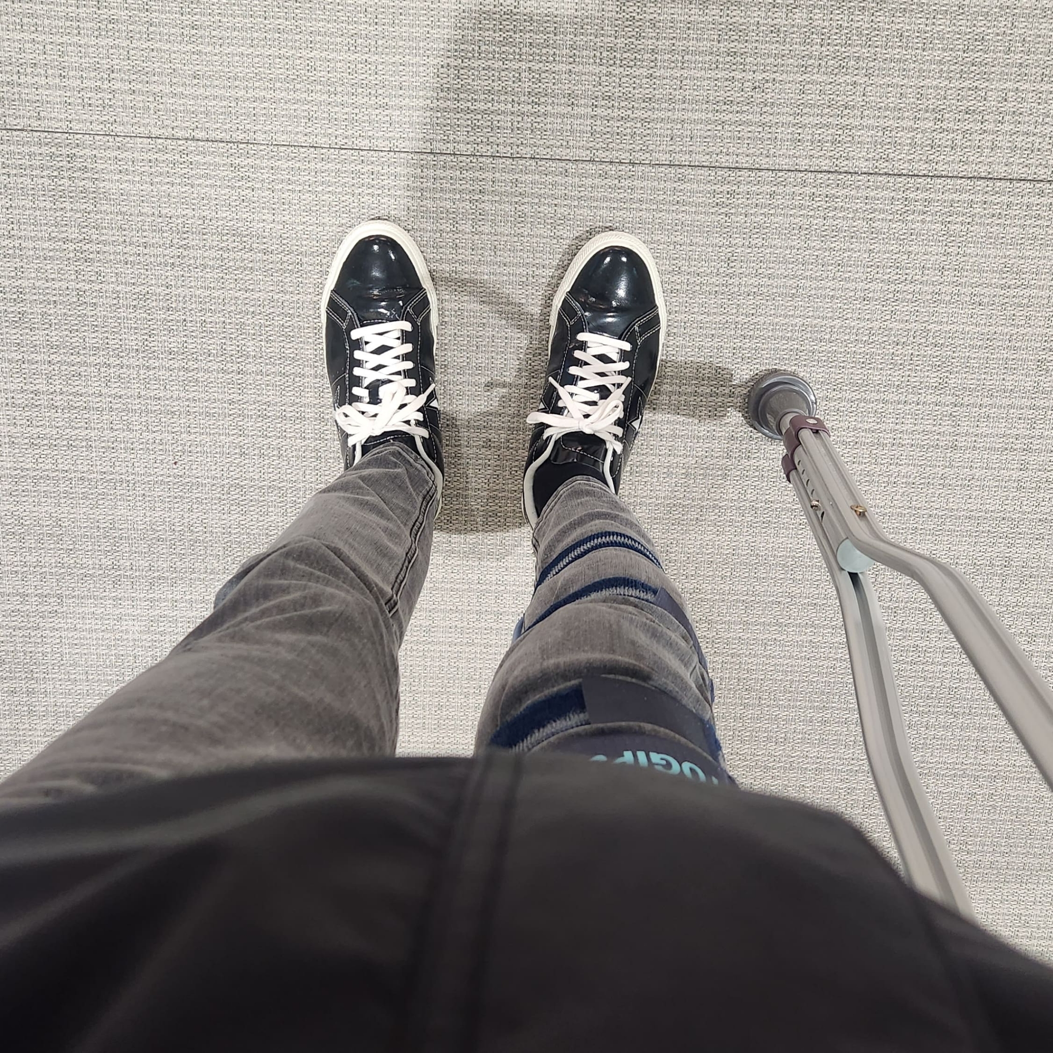 Converse One Star Ox HanByeol Black 착용 스타일