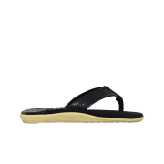 Island Slipper Classic Snake Suede Black